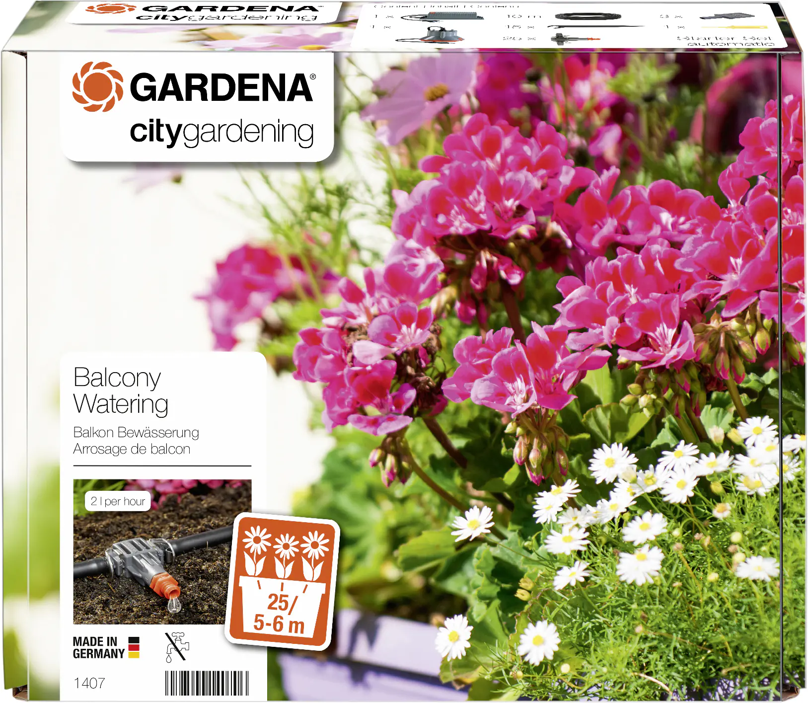 Gardena Blumenkastenbewässerung, vollautomatisch