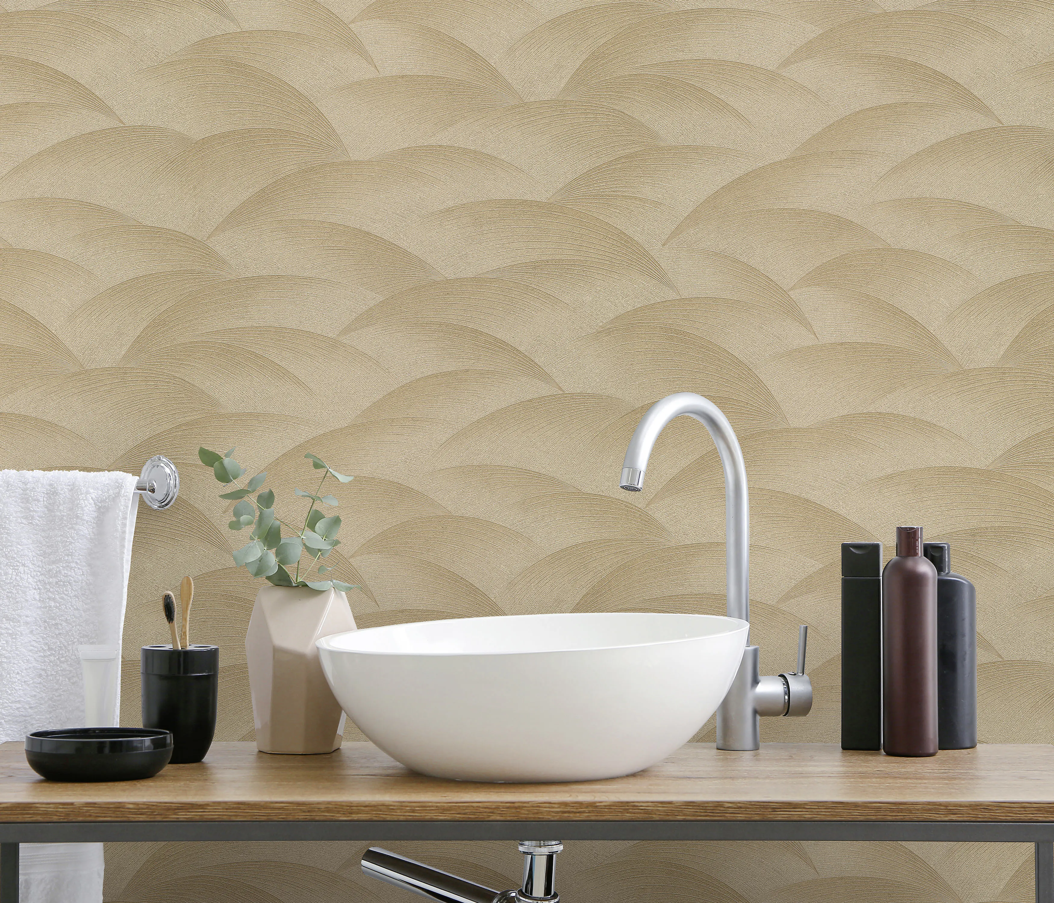 Erismann Vliestapete 10372-30 Fashion for Walls 4 grafisch gold 10,05 x 0,53 m