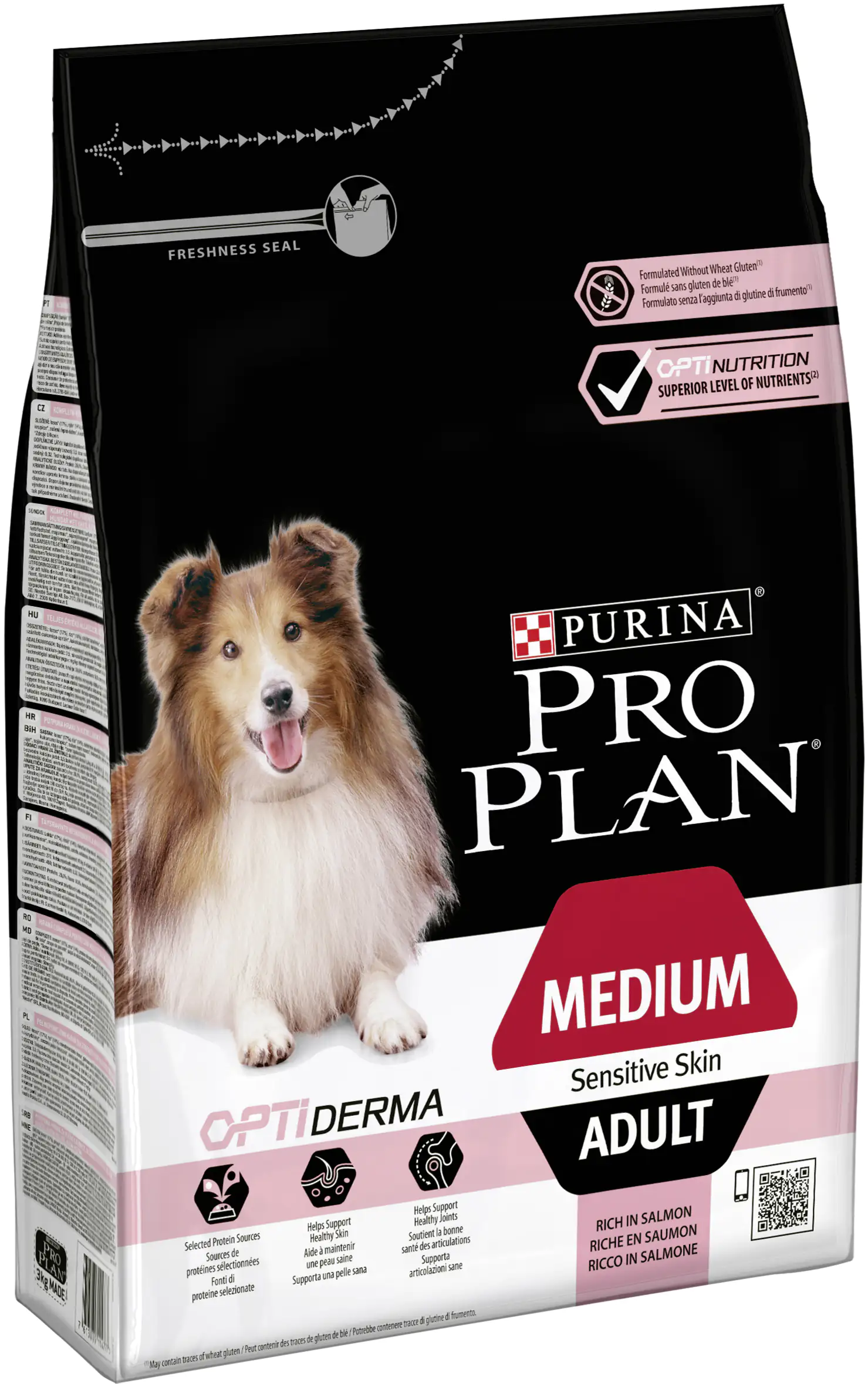 Purina Pro Hundetrockenfutter Adult Medium 3 kg Lachs & Reis