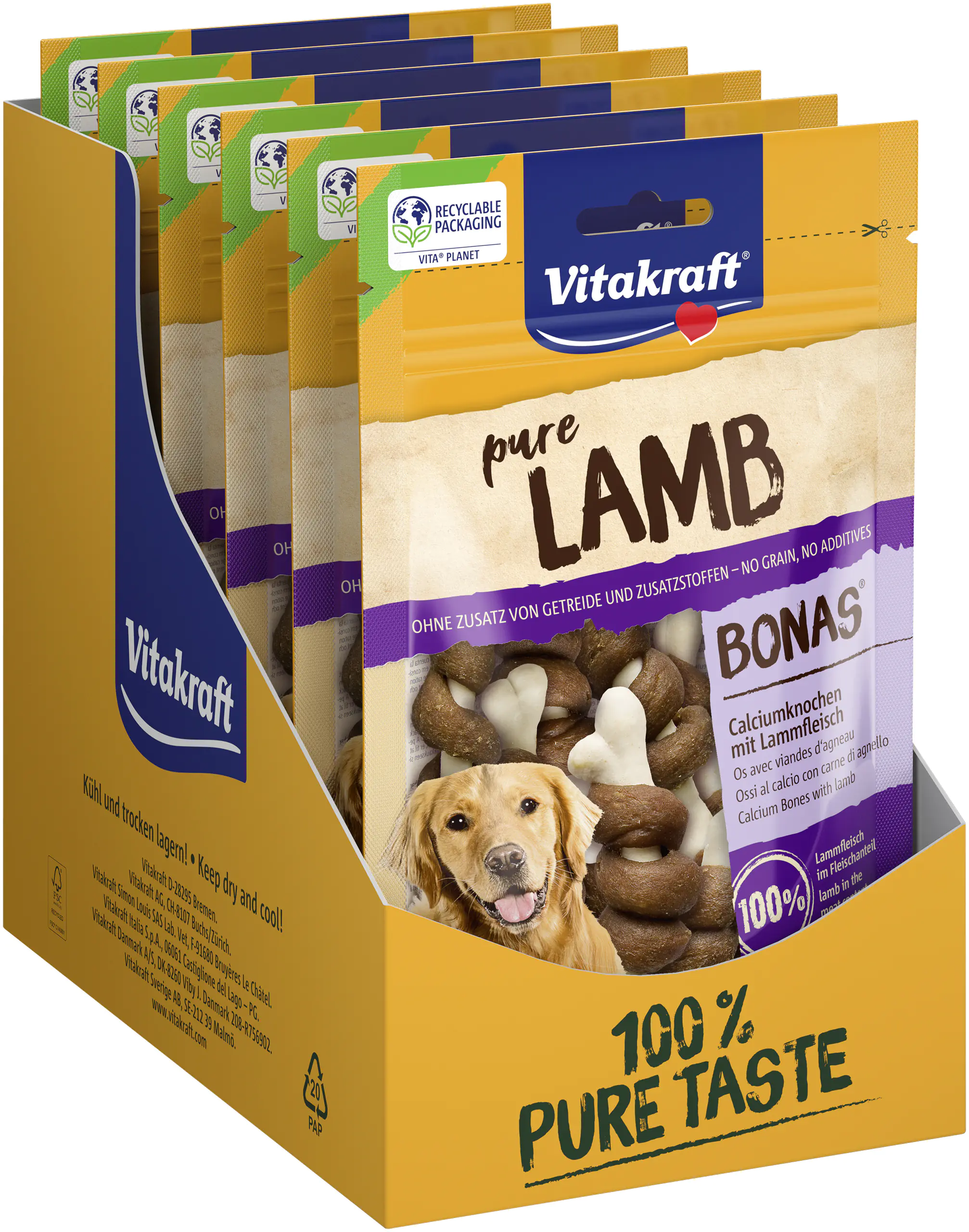 Vitakraft LAMB Bonas® Calciumknochen Lamm 80 g