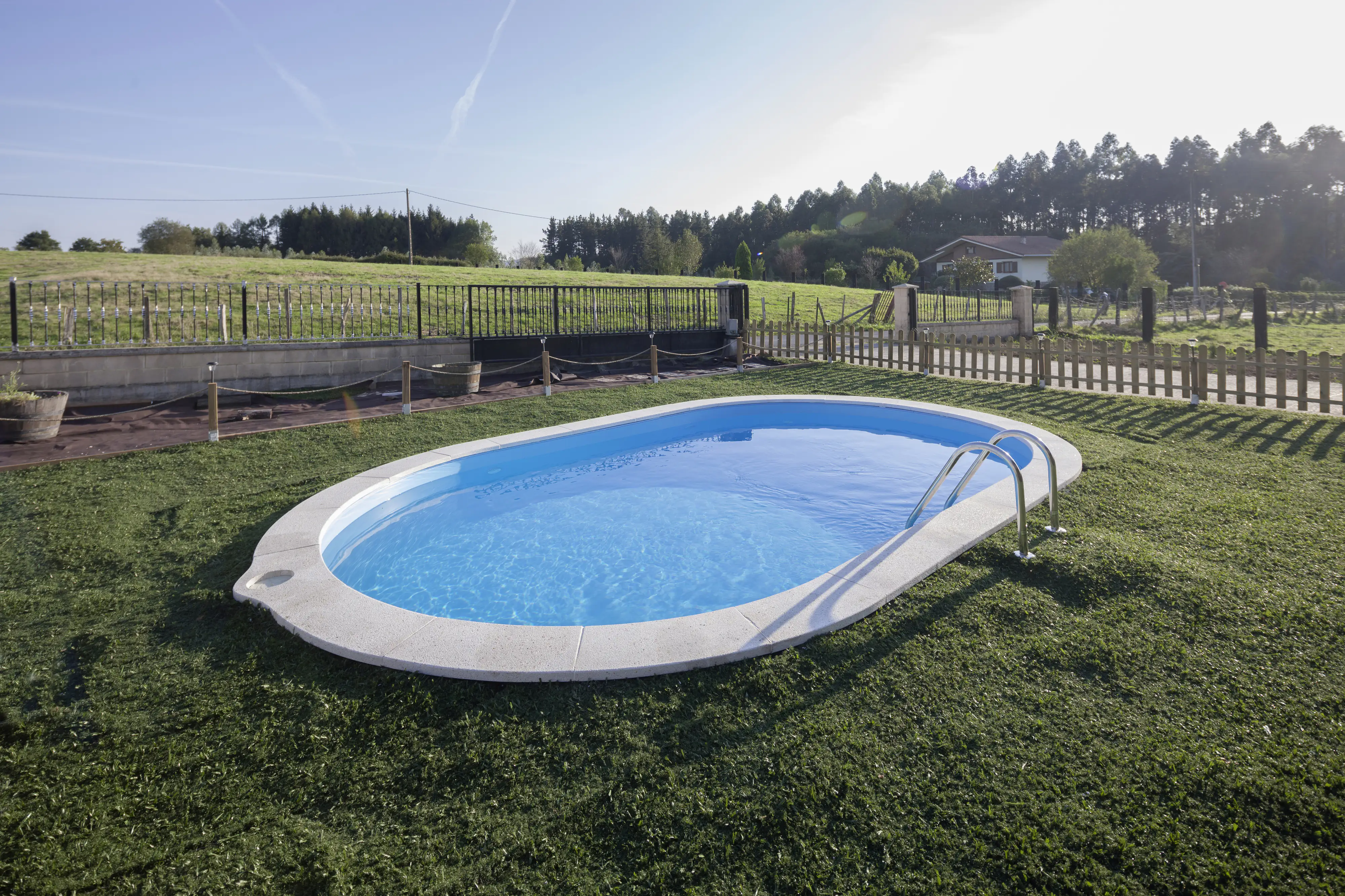 Gre Stahl-Einbaupool Sumatra oval 700 x 320 x 120 cm