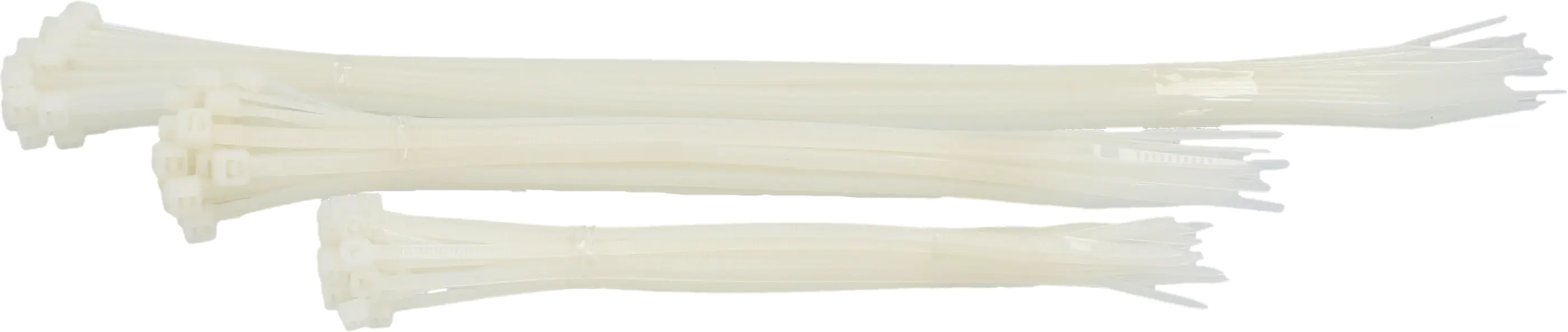 Kabelbinder-Set 3 x 25 Stück, sortiert, transparent