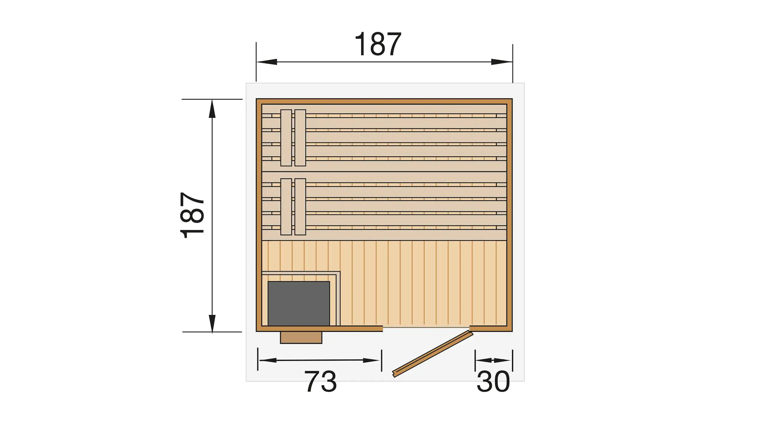 Weka Saunahaus Naantali Sparset 9,0 kW BioS