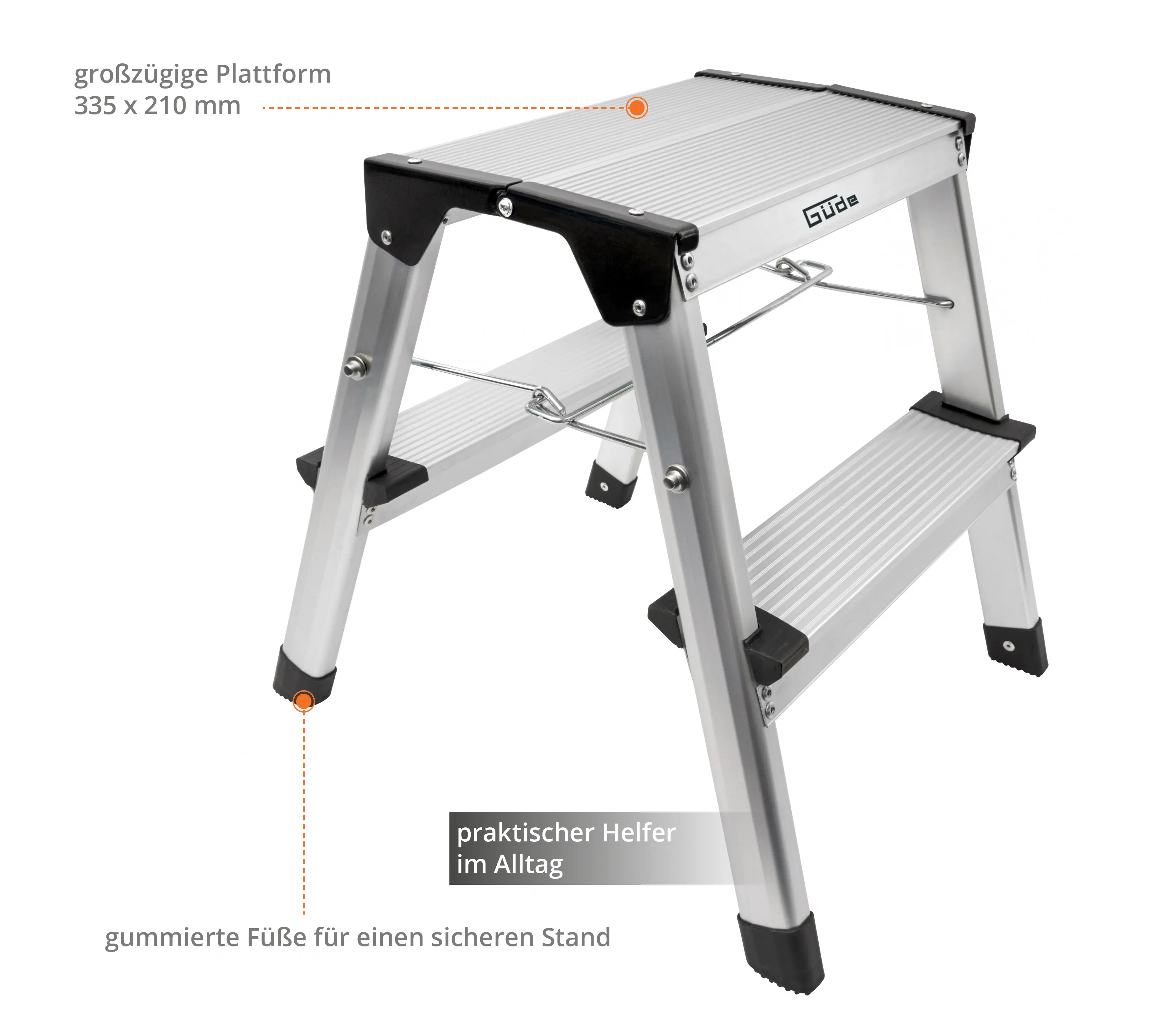 Güde Aluminium-Klapptritt GAT 2S