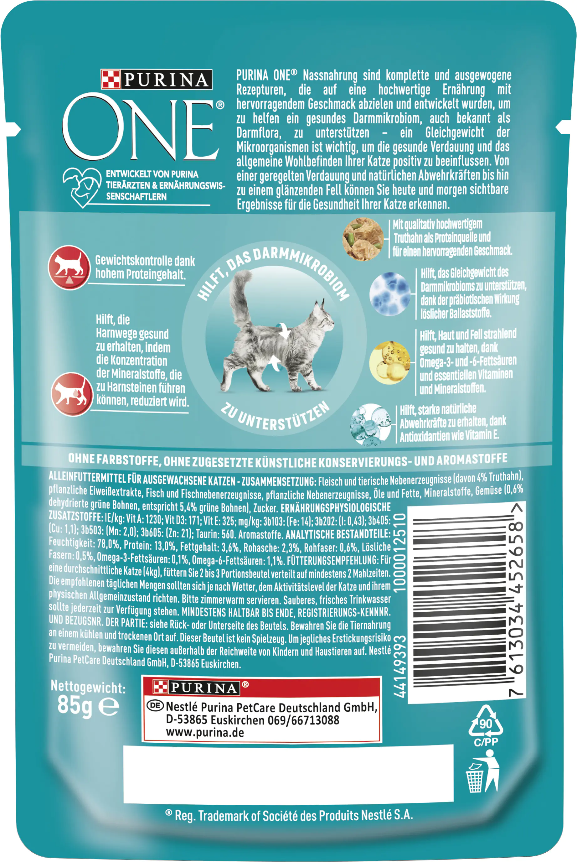 Purina ONE Sterilcat Truth. Katzennassfutter 85 g