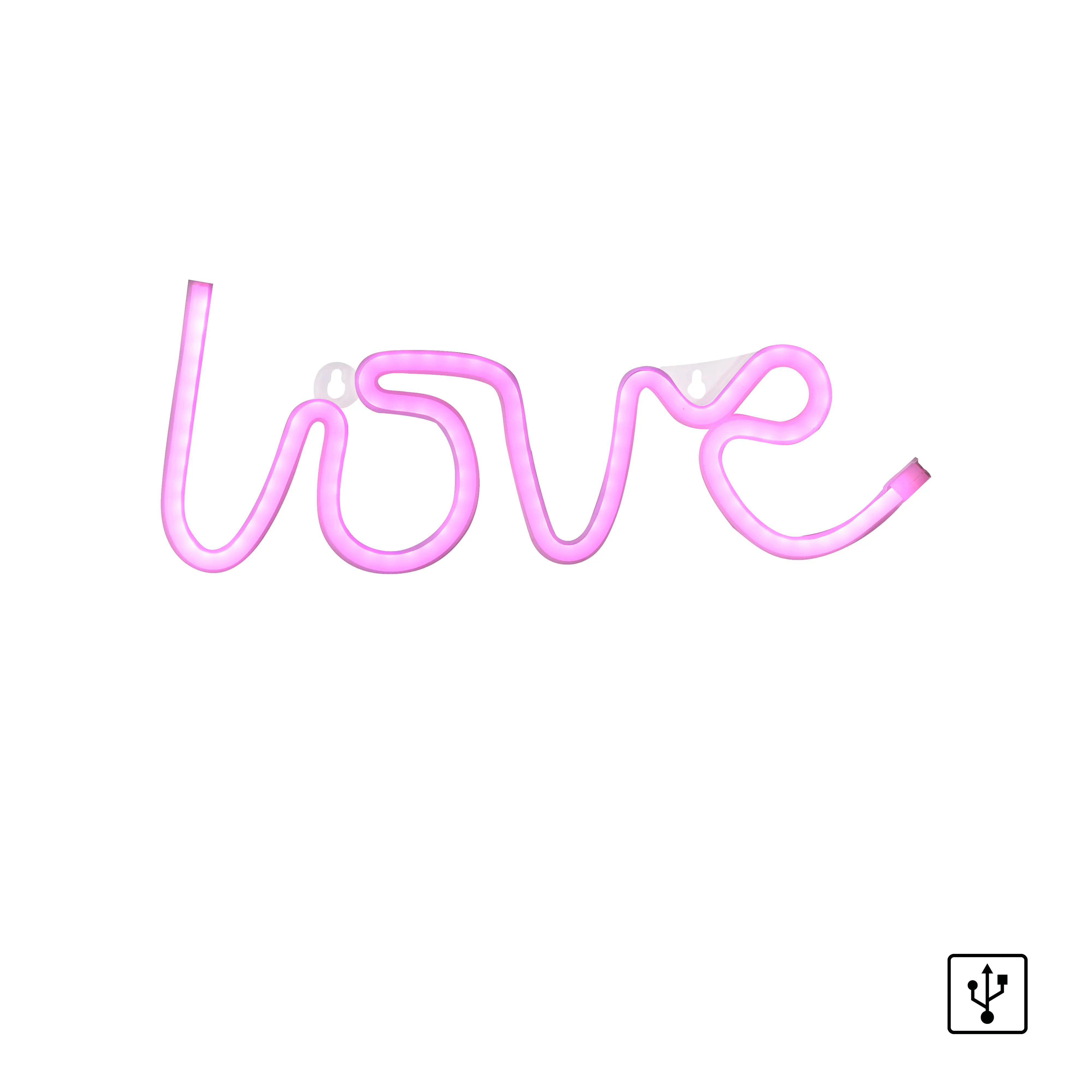 Just light LED Dekoleuchte Love 12,5 x 2 x 34,5 cm