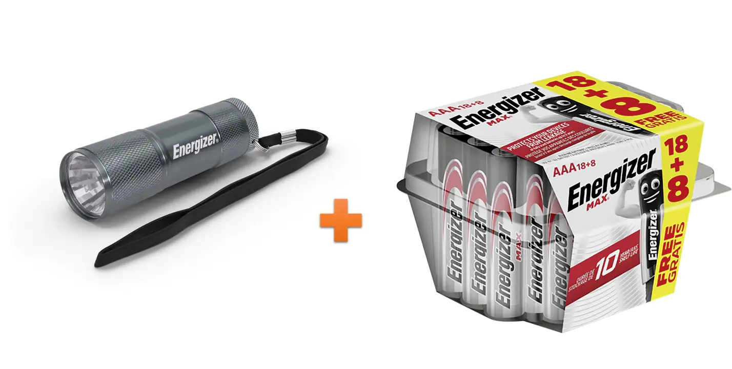 Energizer Taschenlampen-Set 26er Pack AAA, + Taschenlampe