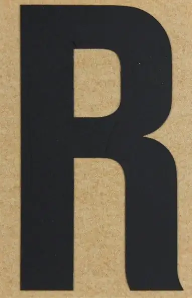Conacord Klebebuchstabe "R" 65 x 100 mm