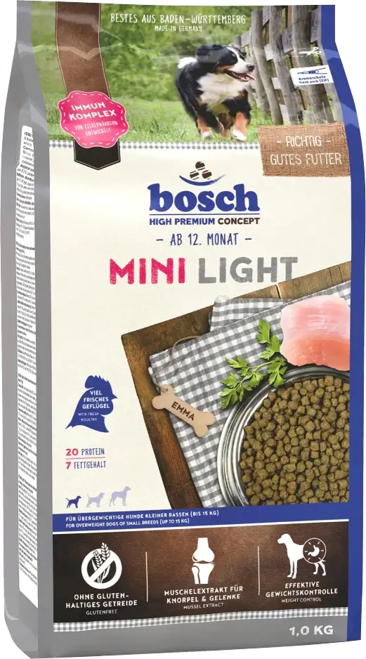 Bosch Hundetrockenfutter Adult Mini Light 1 kg Geflügel