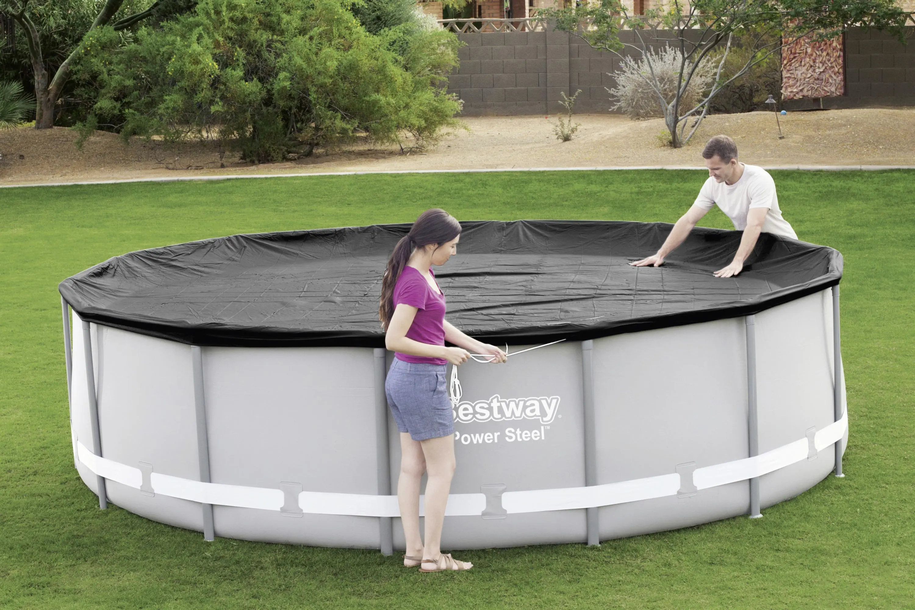 Bestway Poolabdeckung rund Ø 4,27 m
