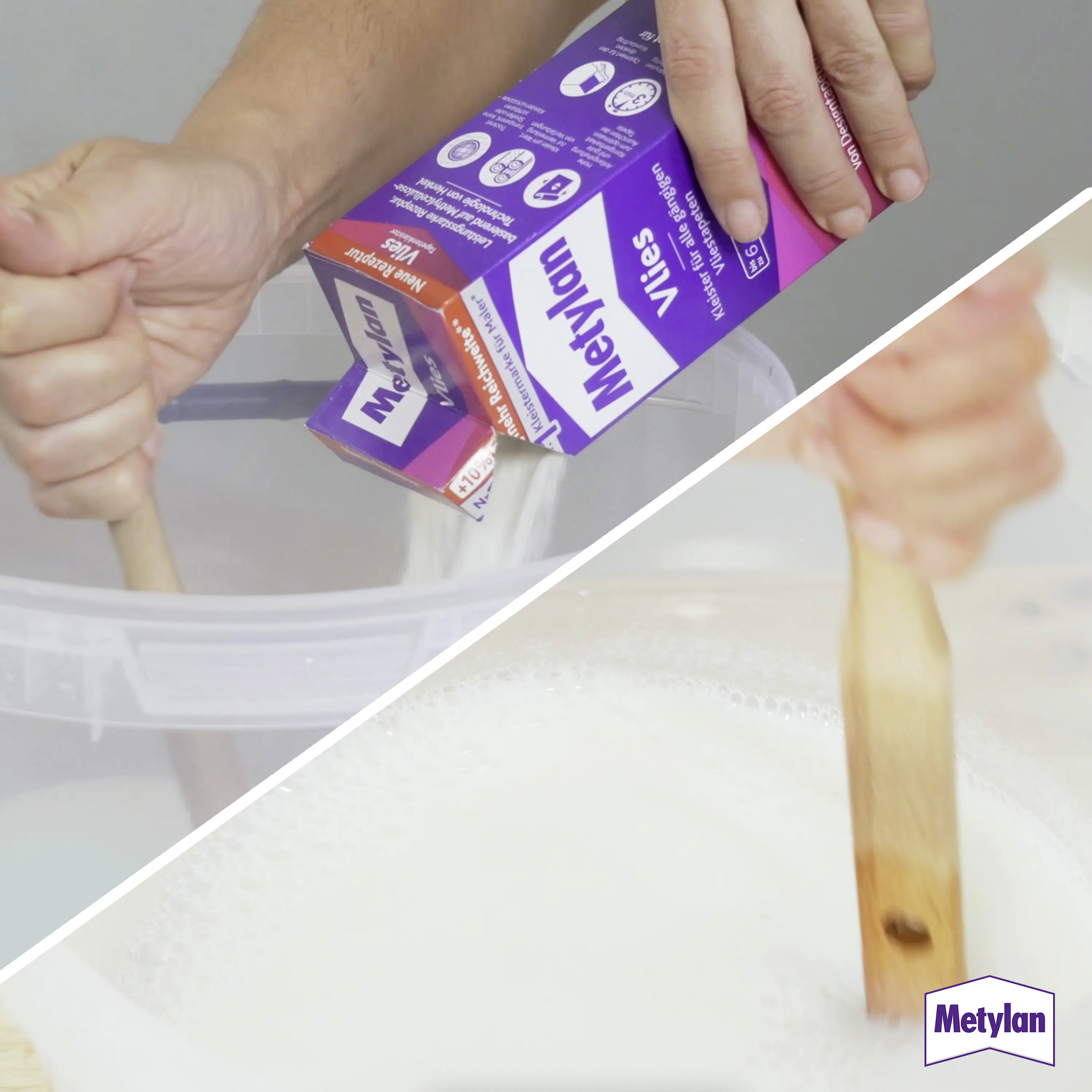 Metylan Vlies Tapetenkleister 180 g Paket, trocknet transparent