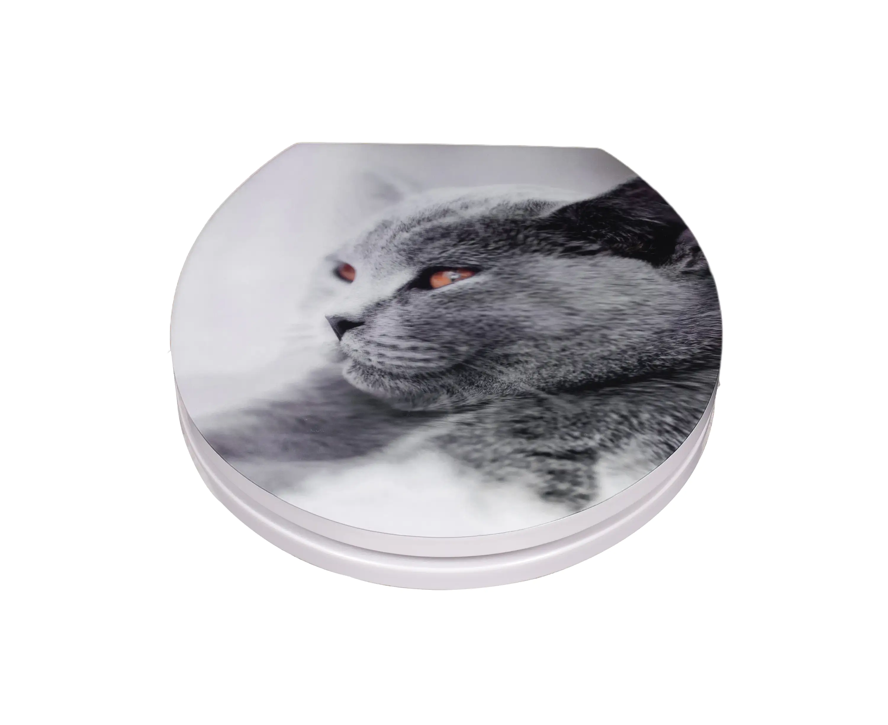 Primaster WC-Sitz mit Absenkautomatik Katze 3D weiß