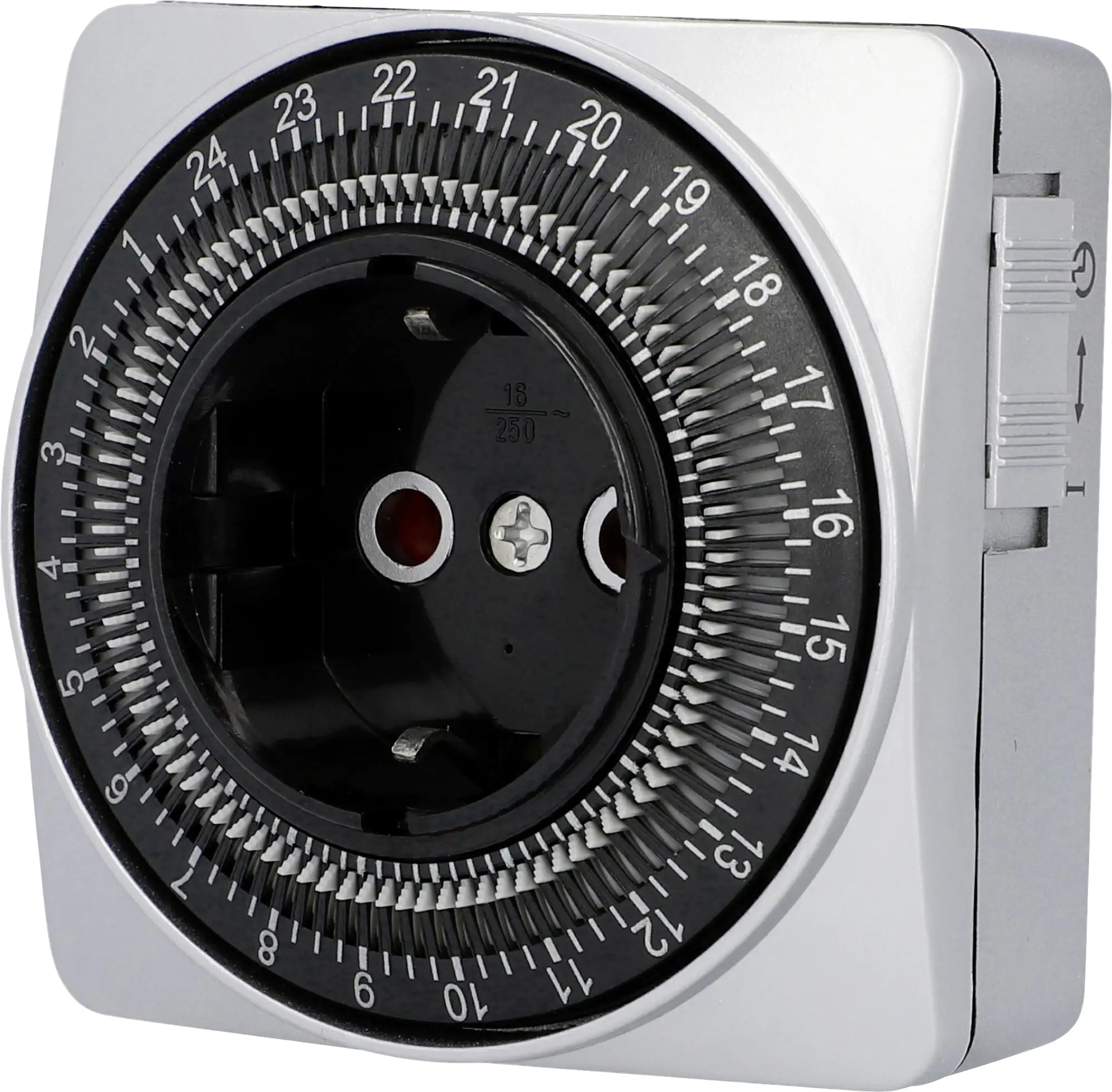 Zeitschaltuhr kompakt 3.600W mechanisch, silber, IP20