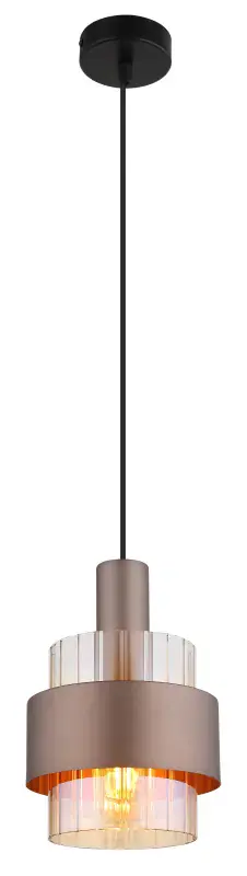 Globo Hängeleuchte Milley Ø 18,5 x 150 cm bronze matt