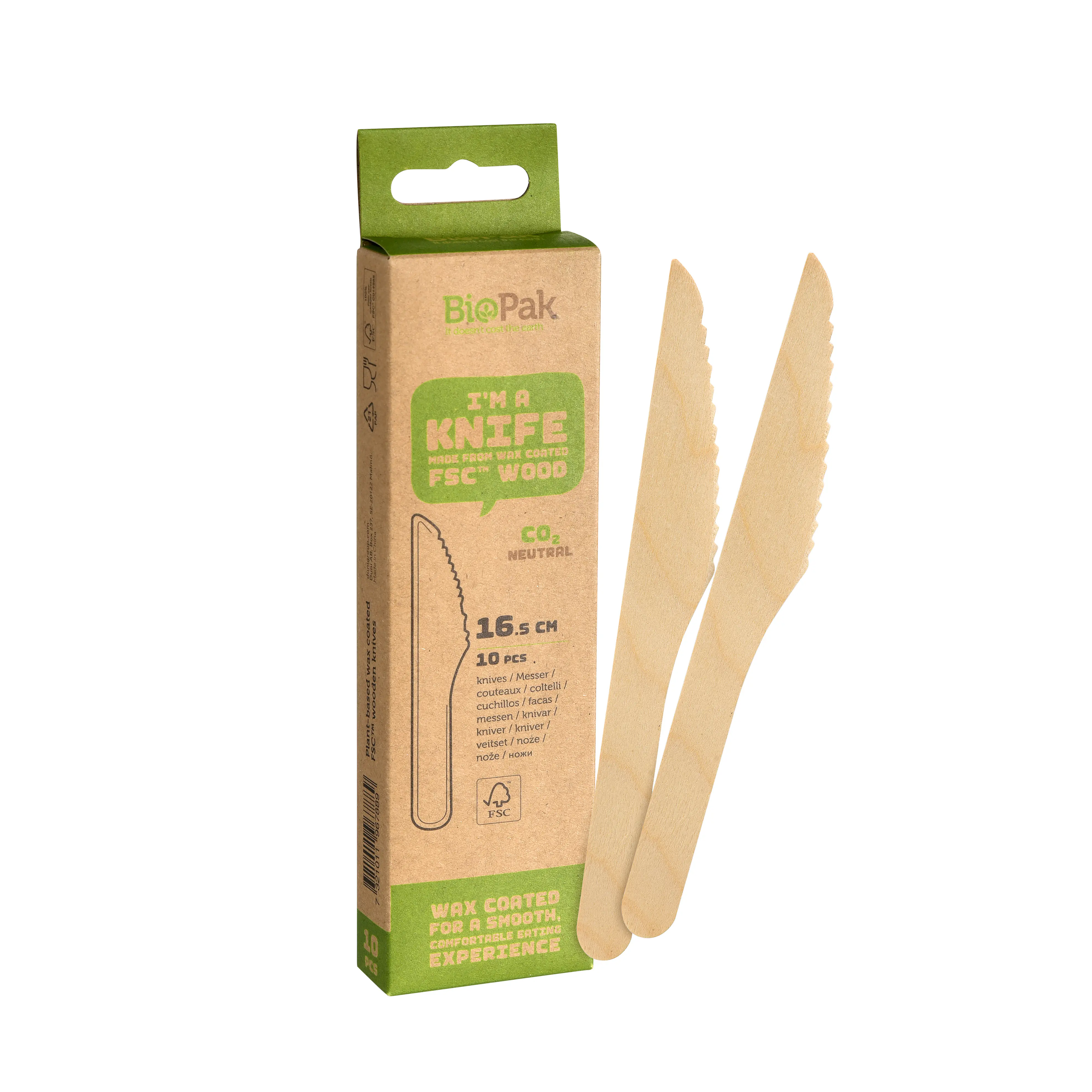 Duni Holzmesser 17 cm - 10 Stück