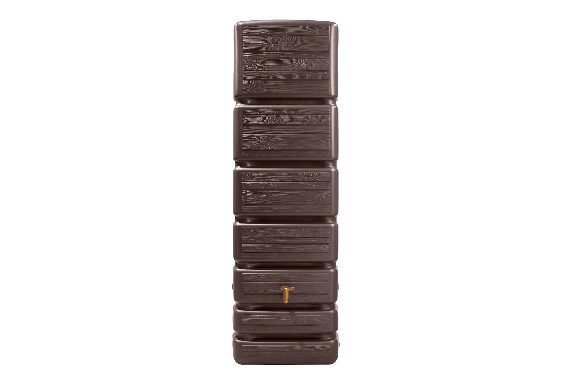 4rain Regenwasser-Wandtank Slim Wood Decor darkwood 350 L