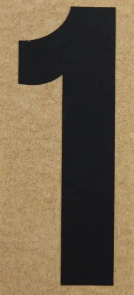 Conacord Klebezahl "1" 65 x 100 mm