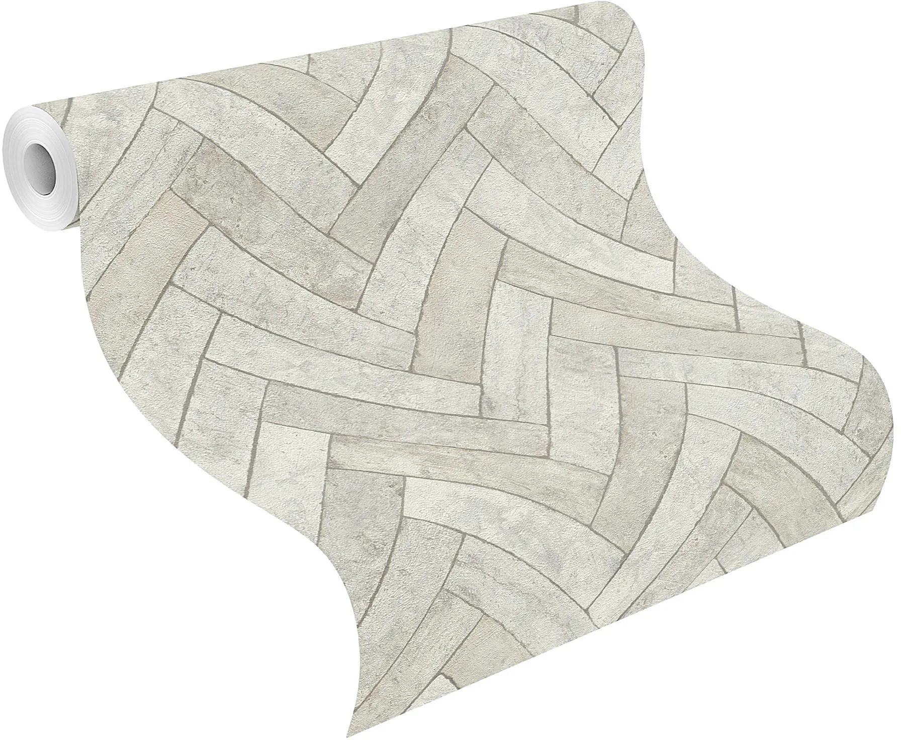Rasch Vliestapete 499124 Factory V, Steine grau, 10,05 x 0,53 m