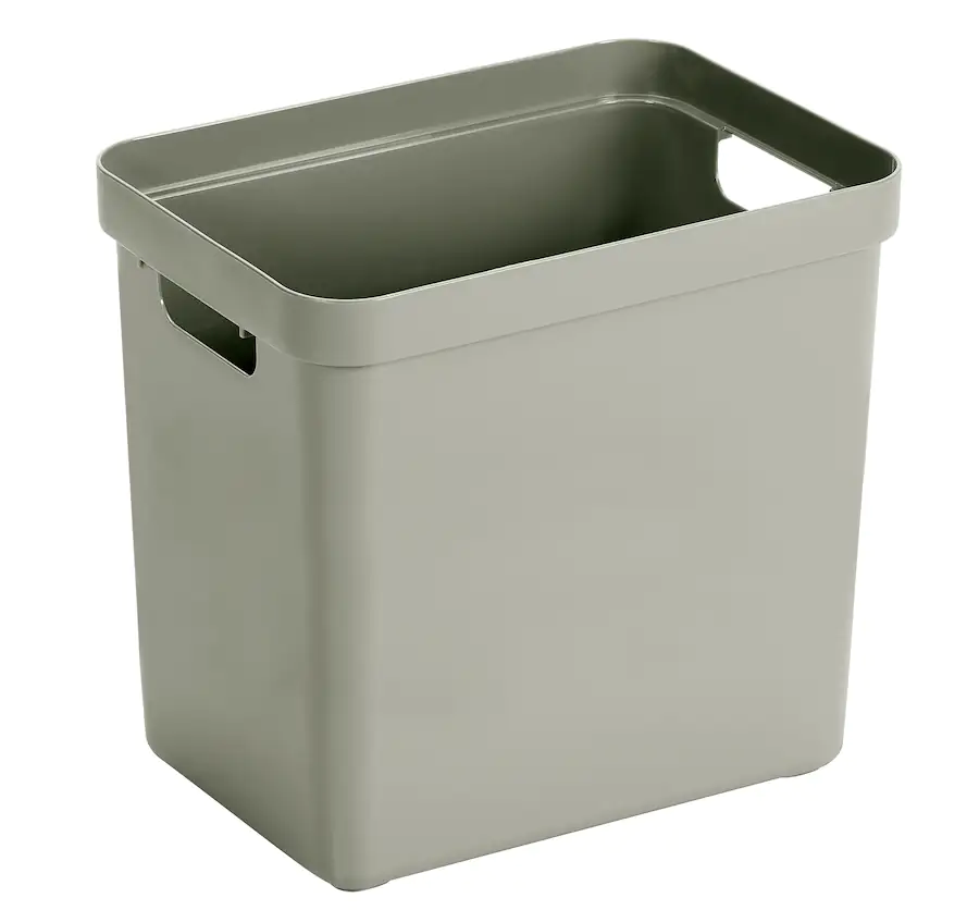 Sunware Aufbewahrungsbox Sigma Home mit Griffen 35 x 25 cm 25 L hellgrün