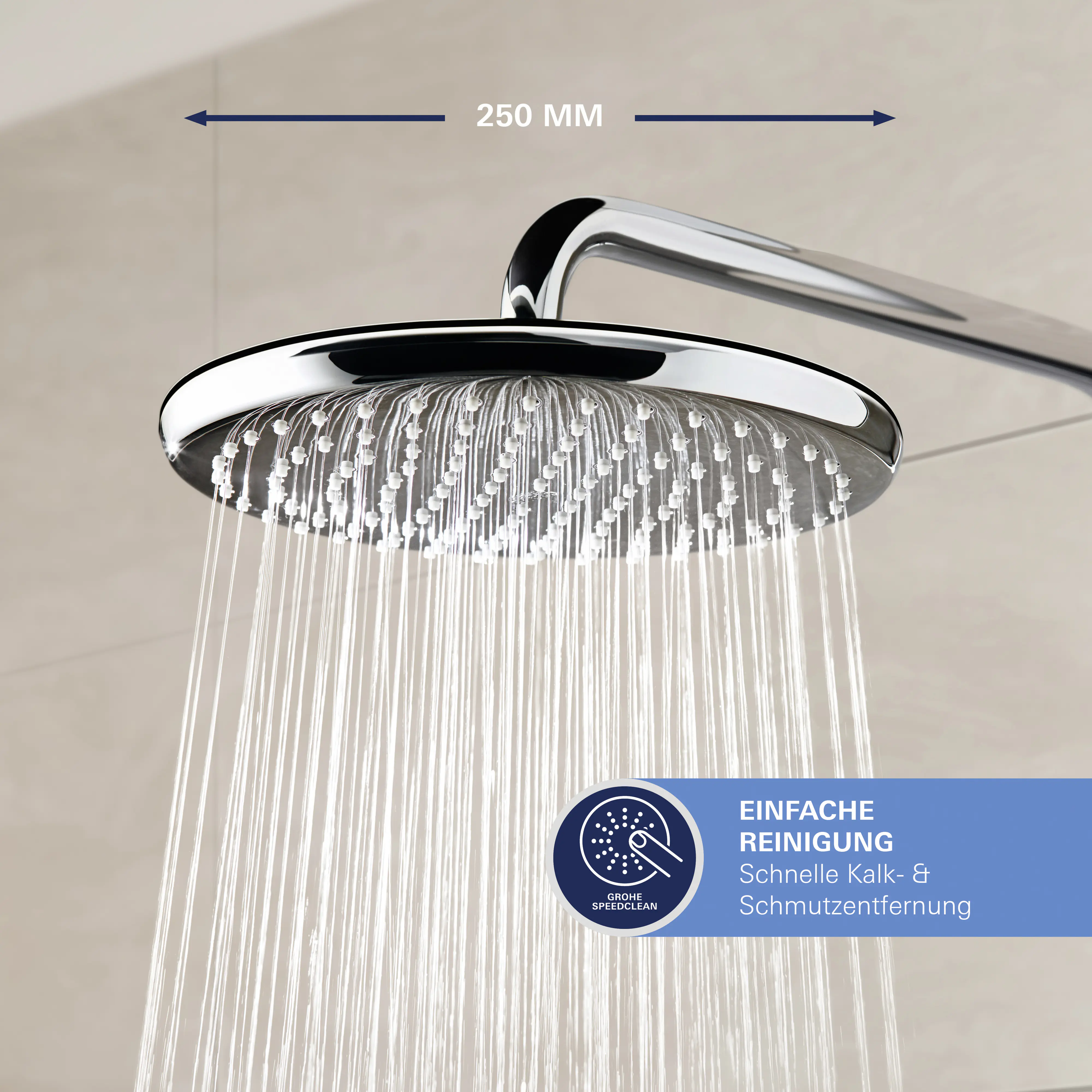 Grohe Kopfbrausesystem Vitalio Start 250 für bereits vorhandene Brausearmaturen