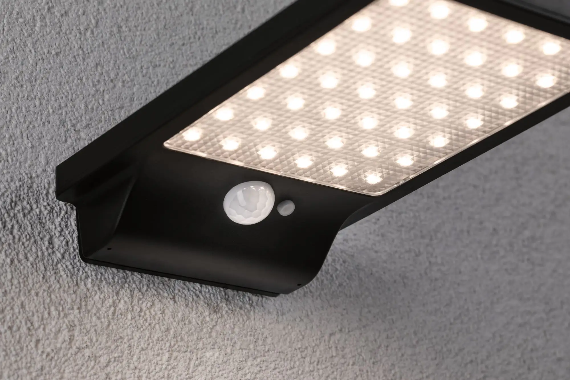 Paulmann Outdoor Solar Wandleuchte Solveig schwarz warmweiß Bewegungsmelder