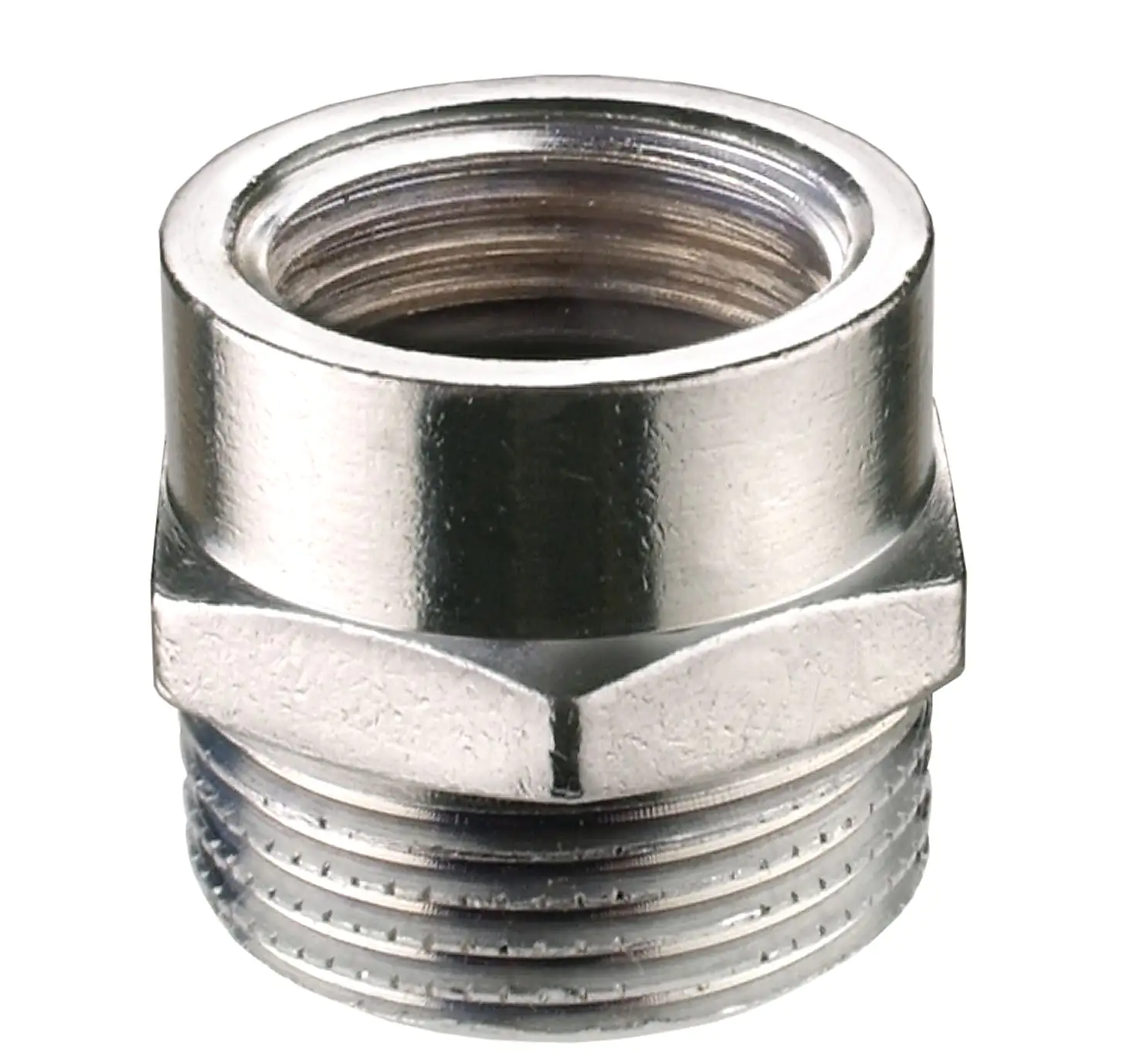 Cornat Übergangsstück Messing verchromt, 1/2" IG, 3/8" AG
