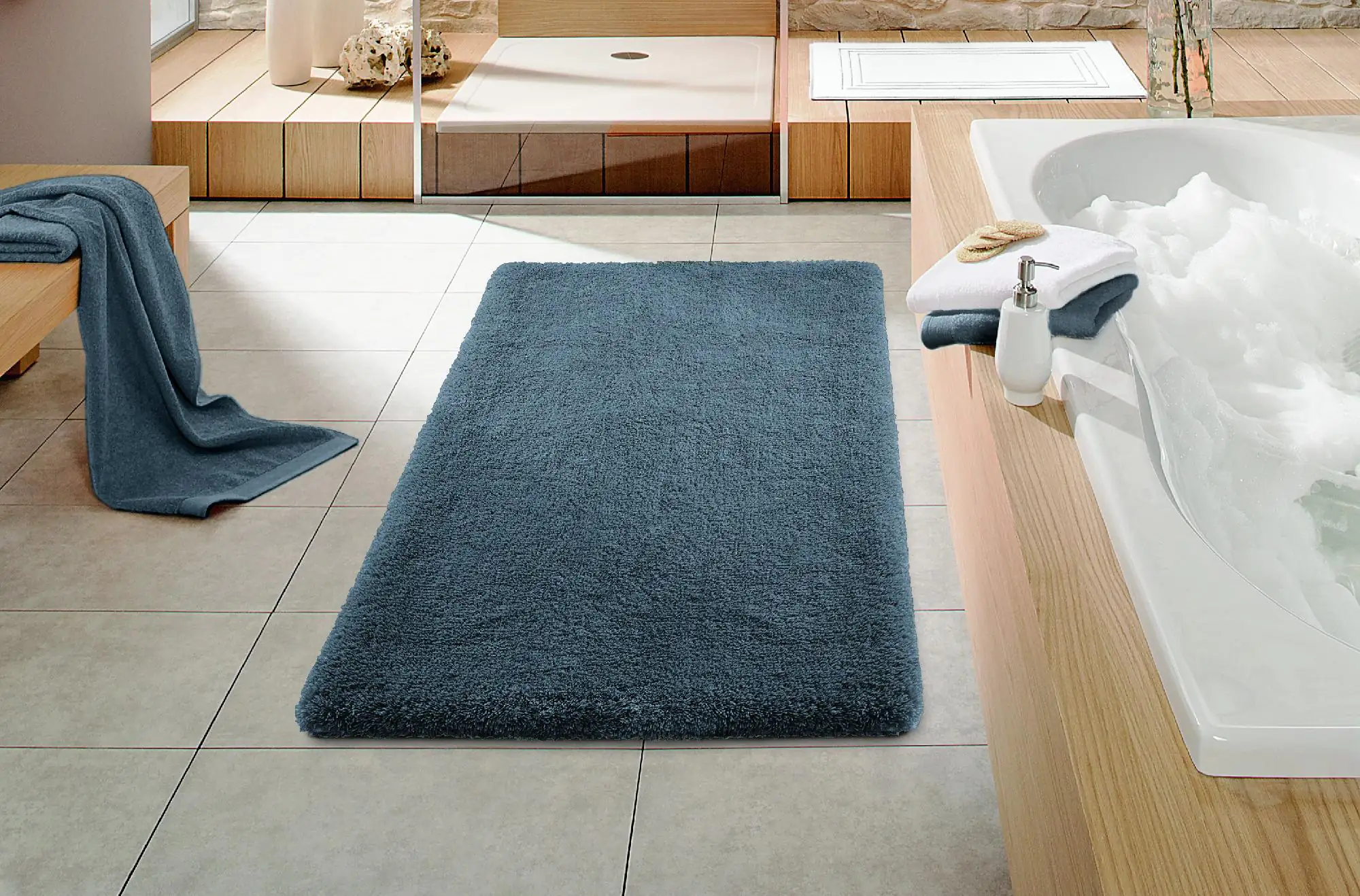 Primaster Badteppich anthrazit 100 x 60 cm