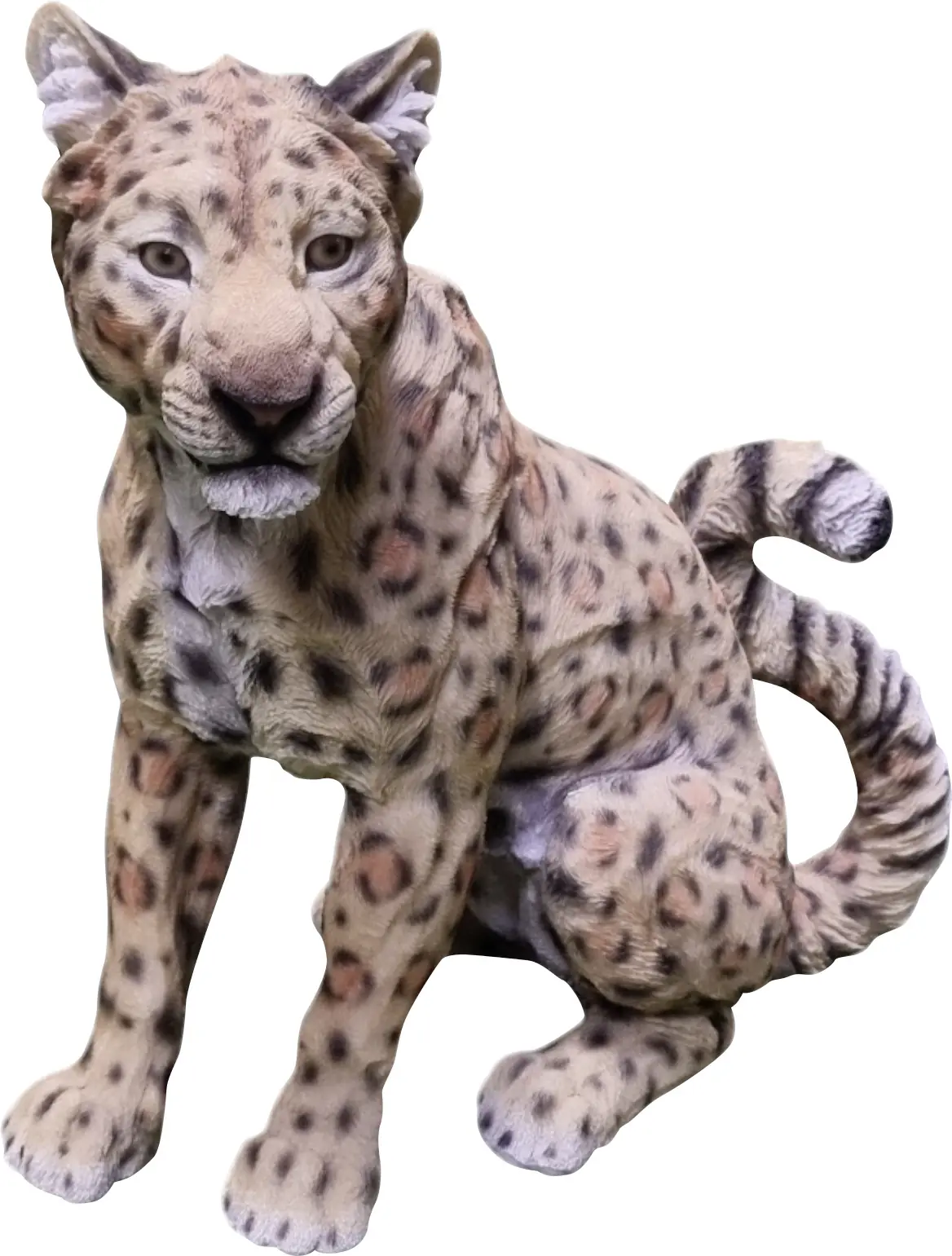 Dekofigur Panther sitzend 40 x 20 x 40 cm bunt