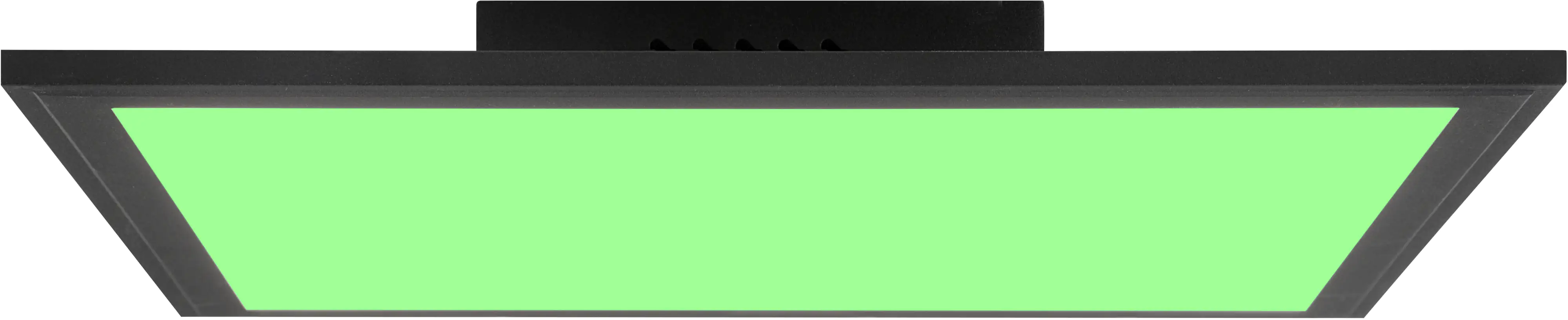 Brilliant LED Deckenleuchte Abie schwarz 29,5 x 39,5 cm RGBW Fernbedienung