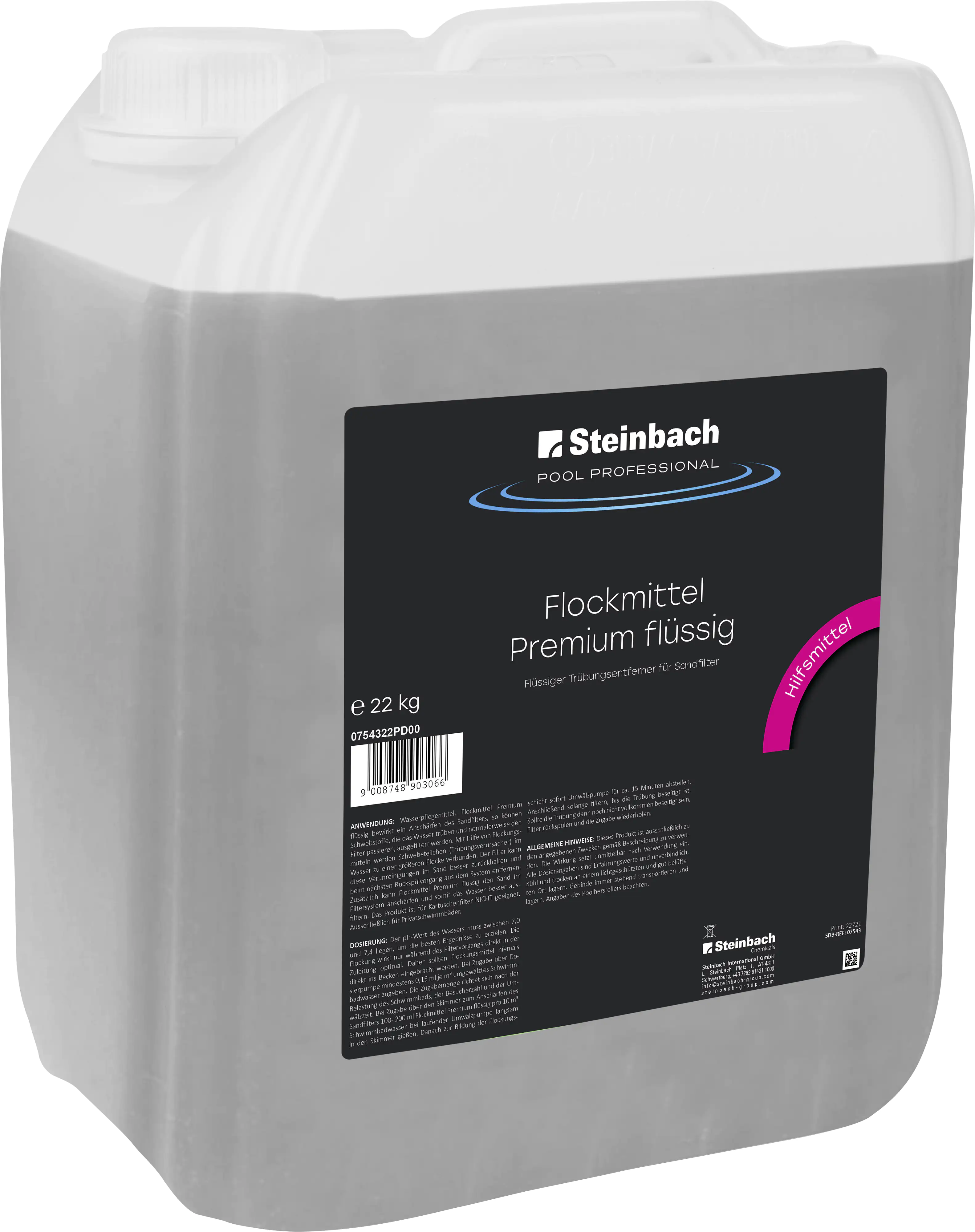 Steinbach Flockmittel Premium flüssig 22 kg