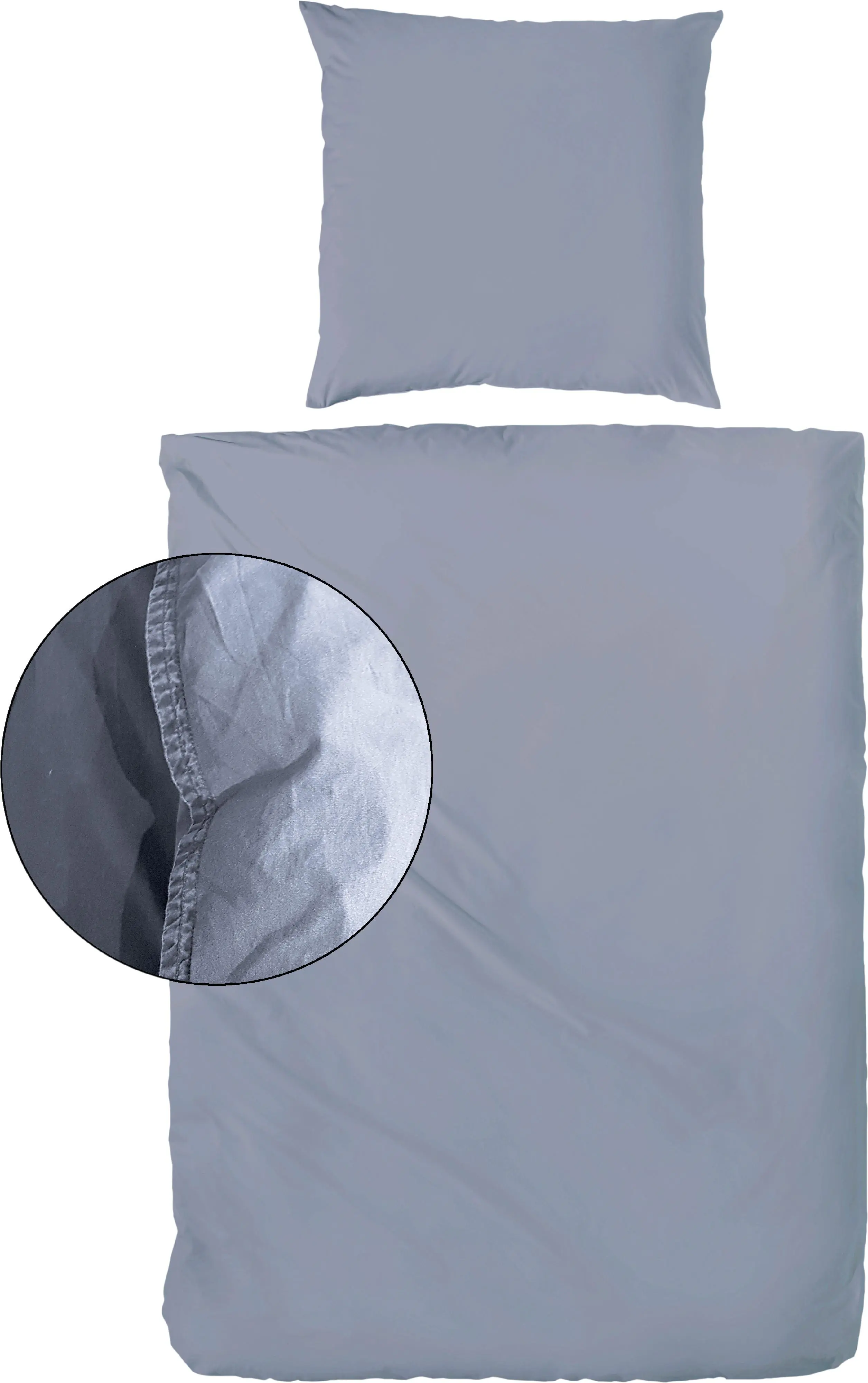 Vario Bettwäsche Renforce Stone washed denim 135 x 200 cm