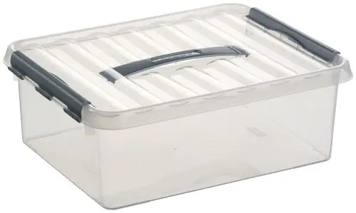 Sunware Aufbewahrungsbox Q-Line mit Deckel 40 x 30 cm 12 L transparent