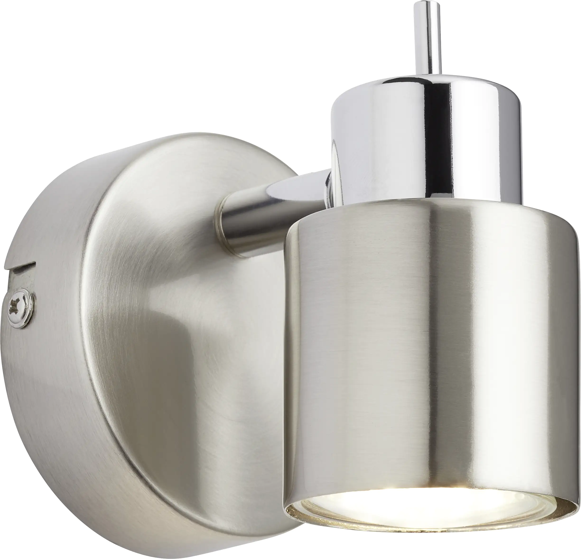 Brilliant 1er Spot Andres nickel-chrom 12 x 8 cm GU10, 10 W, nickel-chrom