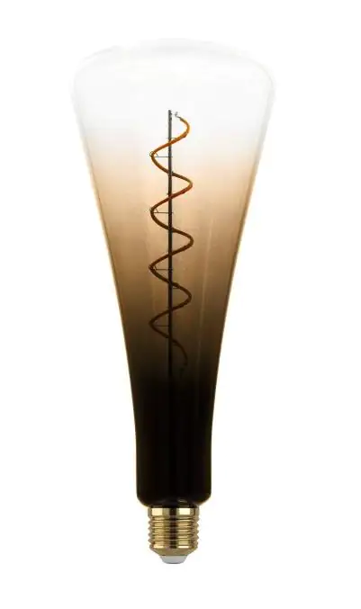 Eglo LED Leuchtmittel Zylinder E27 4W schwarz-braun