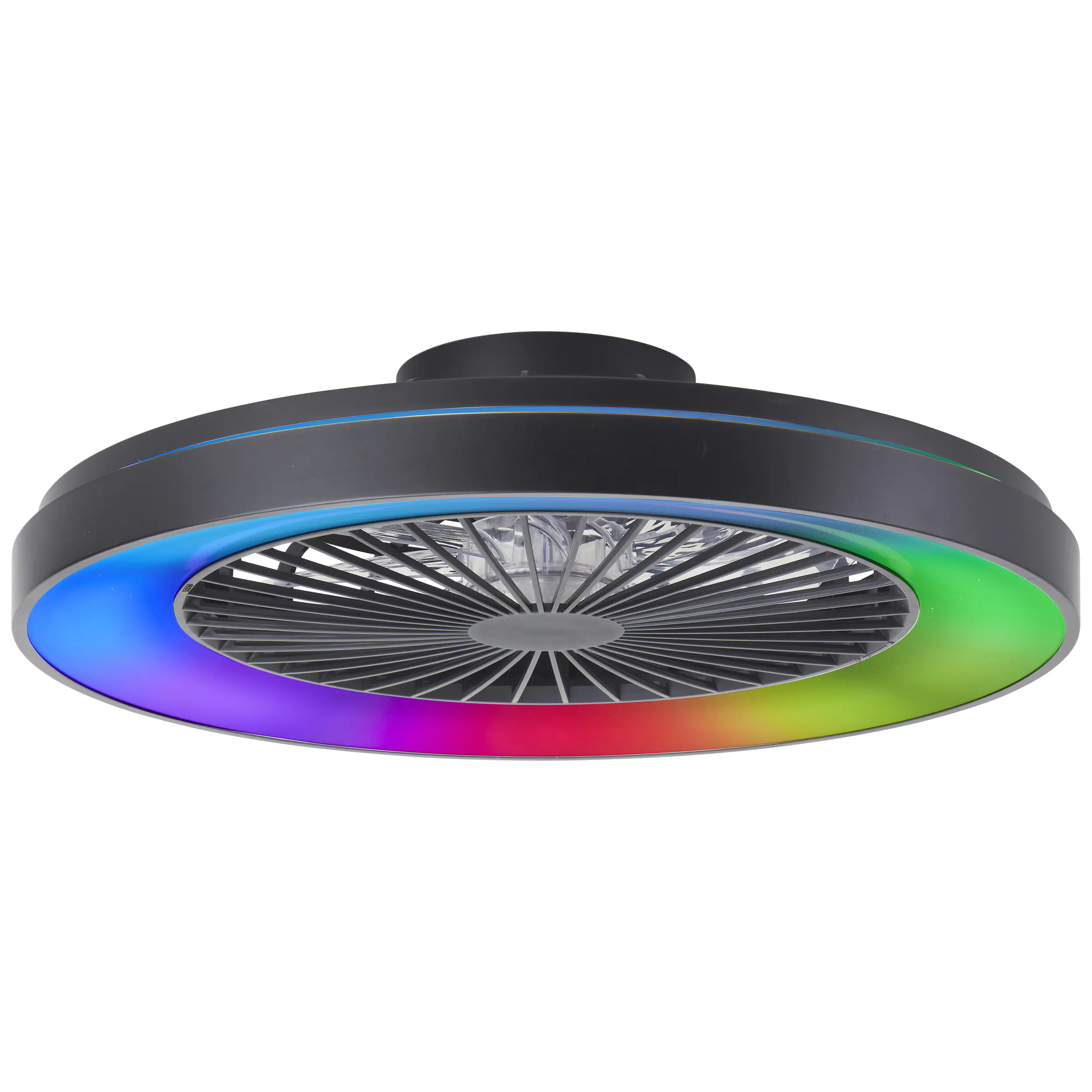Brilliant LED Deckenleuchte mit Ventilator Mazzaro Ø 58 cm 55 W schwarz