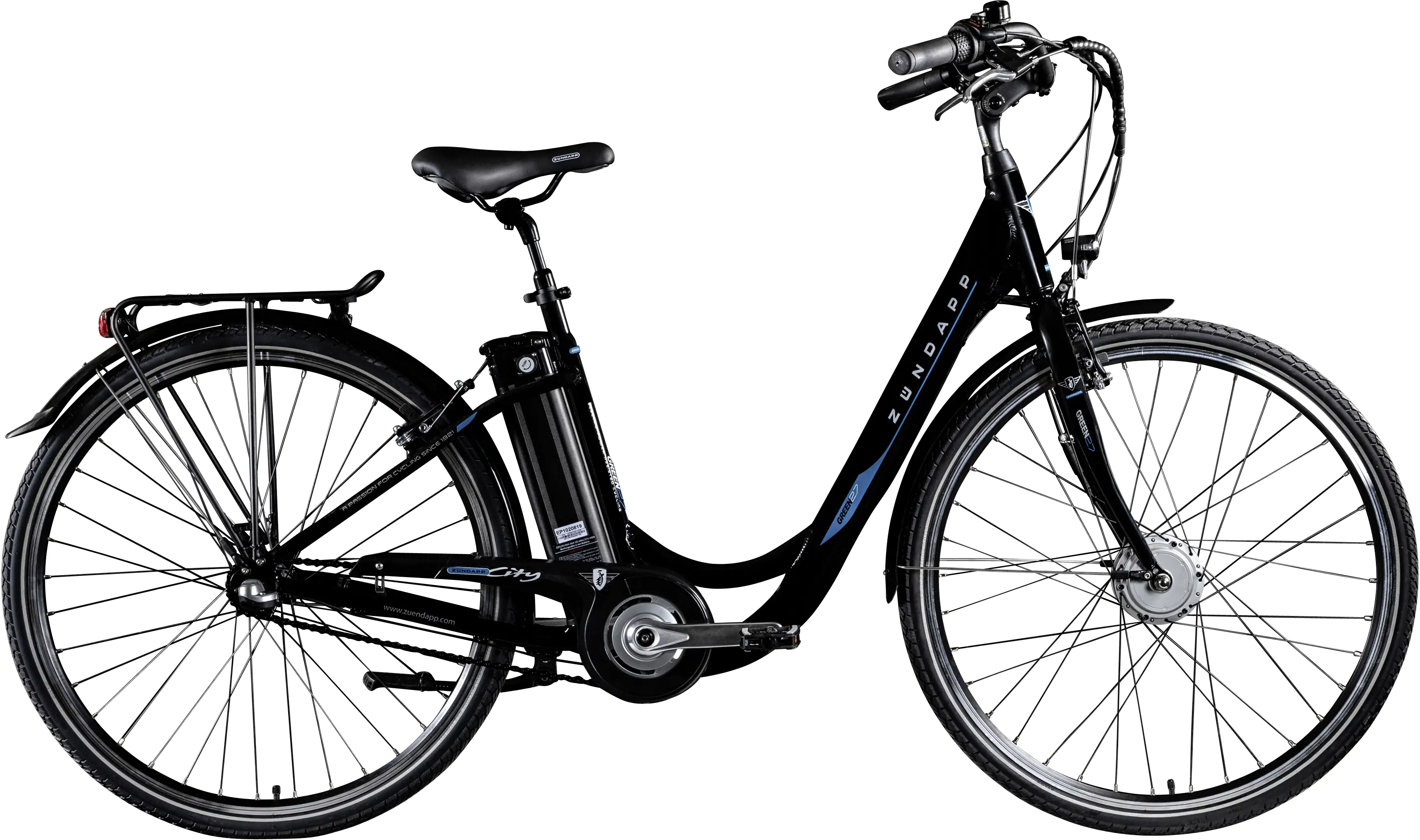Zündapp E-Bike City Green 2.7 28 Zoll RH 48cm 3-Gang 536 Wh schwarz blau