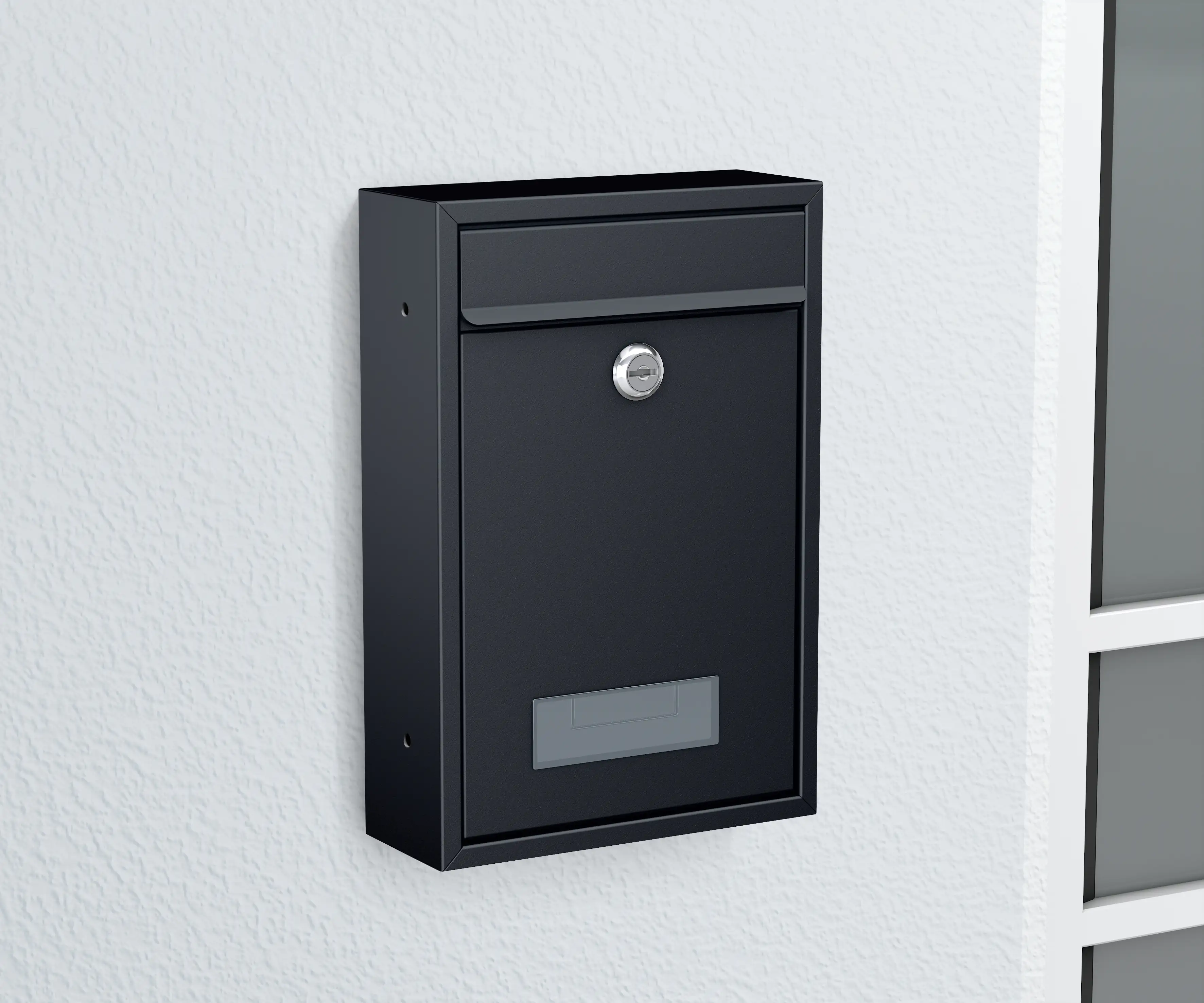 Basi Briefkasten BK 100M anthrazit matt 32 x 21.5 x 8.2 mm
