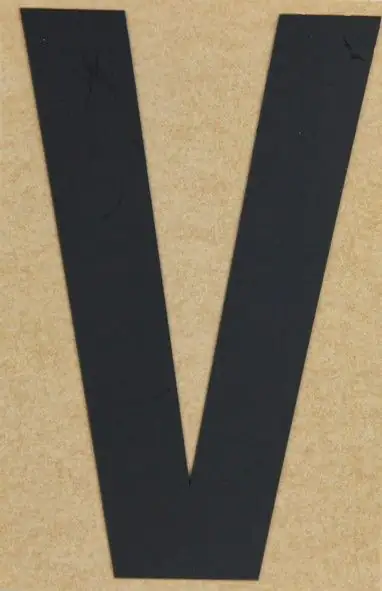 Conacord Klebebuchstabe "V" 65 x 100 mm