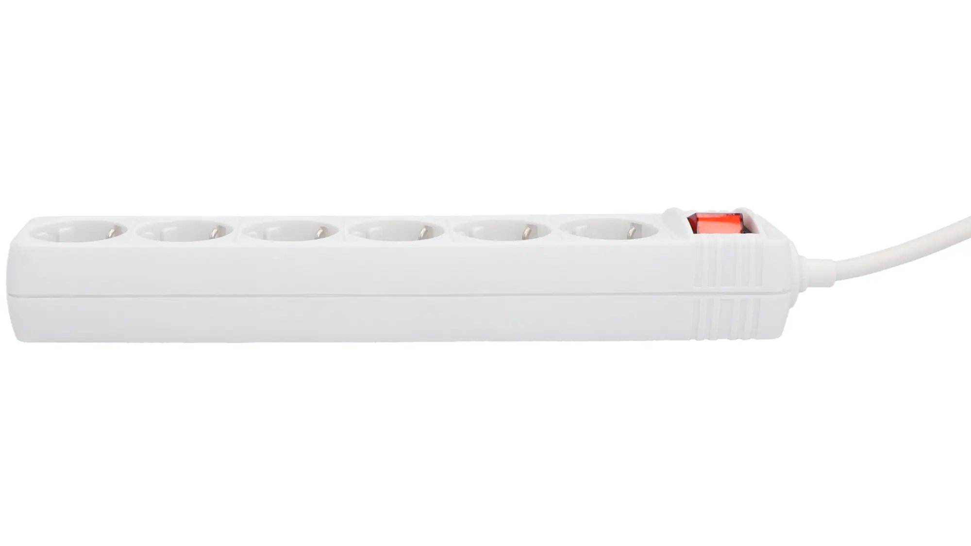 Unitec Tischsteckdose 6-fach mit Schalter 2 m