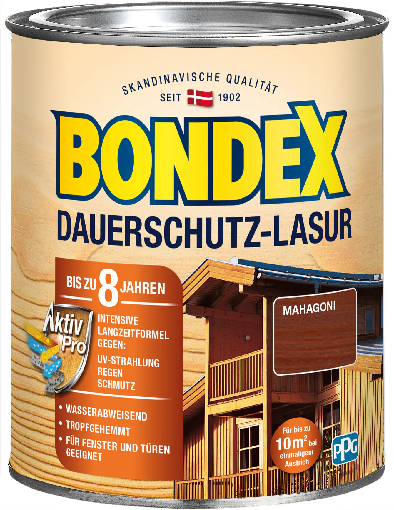 Bondex Dauerschutz Lasur 750 ml mahagoni