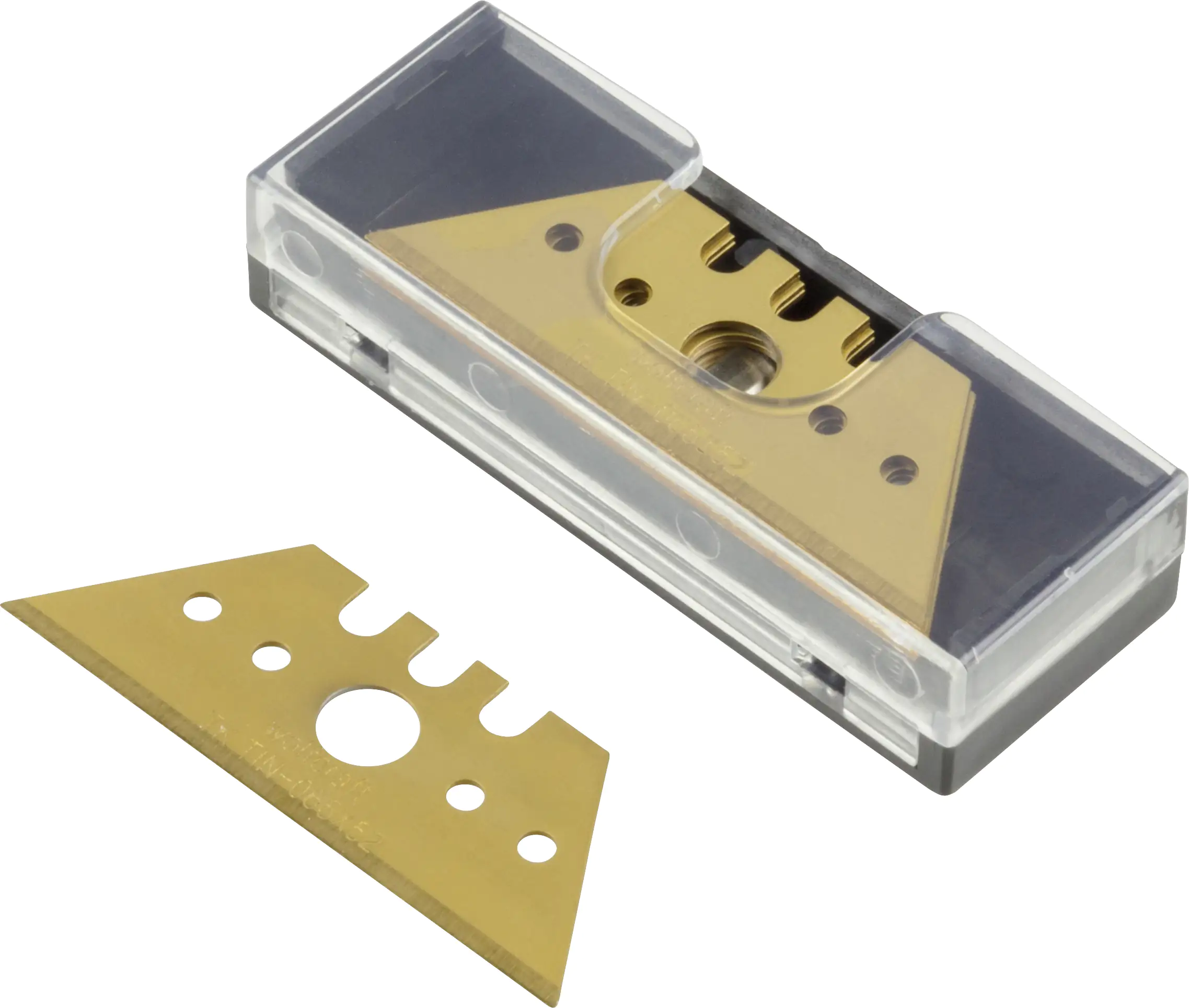 Wolfcraft Trapezklingenset Profi - 5 Stück TiN beschichtet