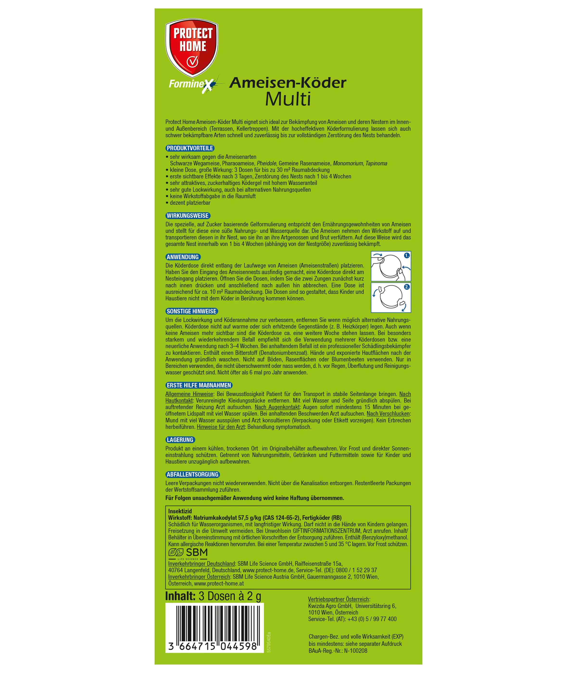 Protect Home FormineX Ameisenköderdose Multi 3 Stück