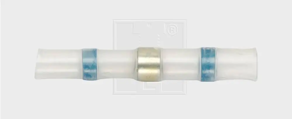 SWG Lötstoßverbinder blau 4,5mm mit thermoplastischem Ring