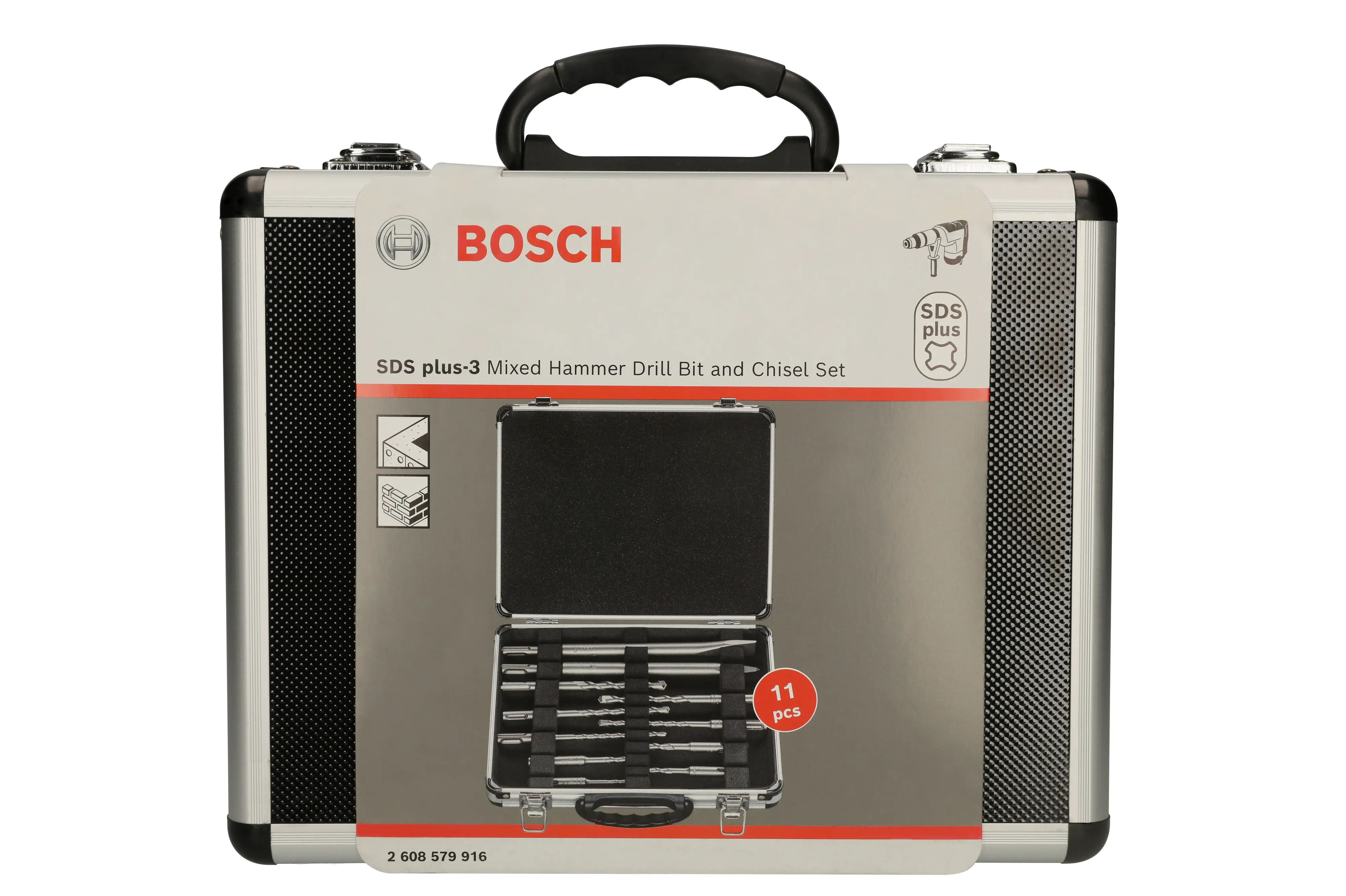 Bosch Meißel- und Hammerbohrer-Set 11-teilig SDS plus-3 5–12 mm
