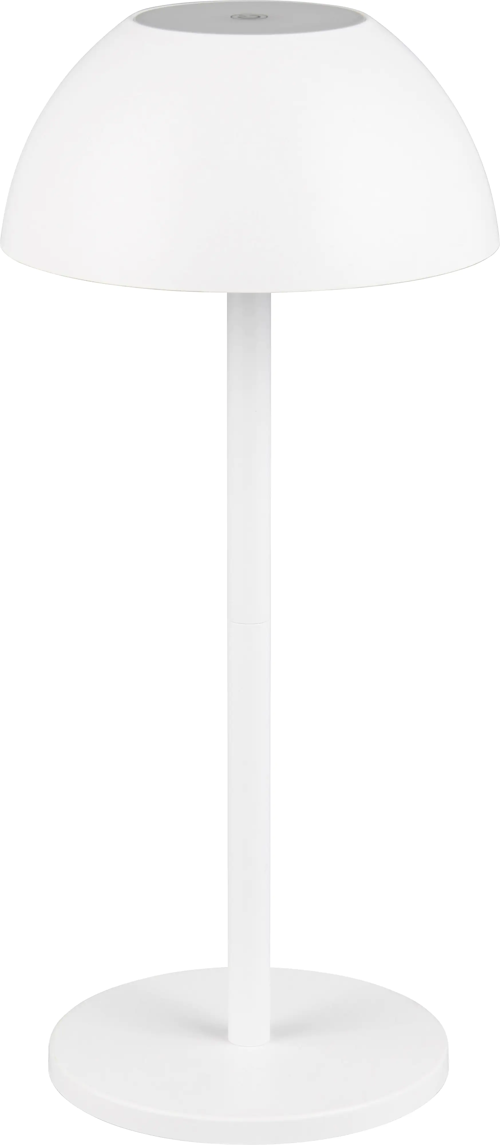 Reality Leuchten LED Akku-Tischleuchte Ricardo weiß 30 cm warmweiß
