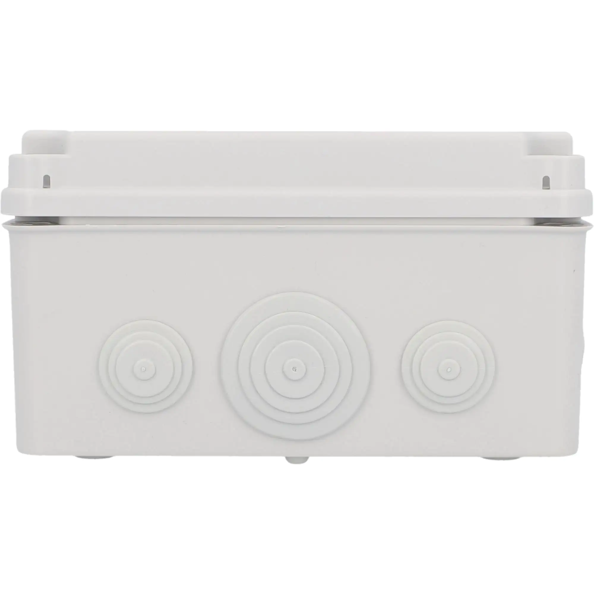 Aufputz- Abzweigdose IP65, mit Schraubdeckel, 165 x 105 x 190 mm, grau