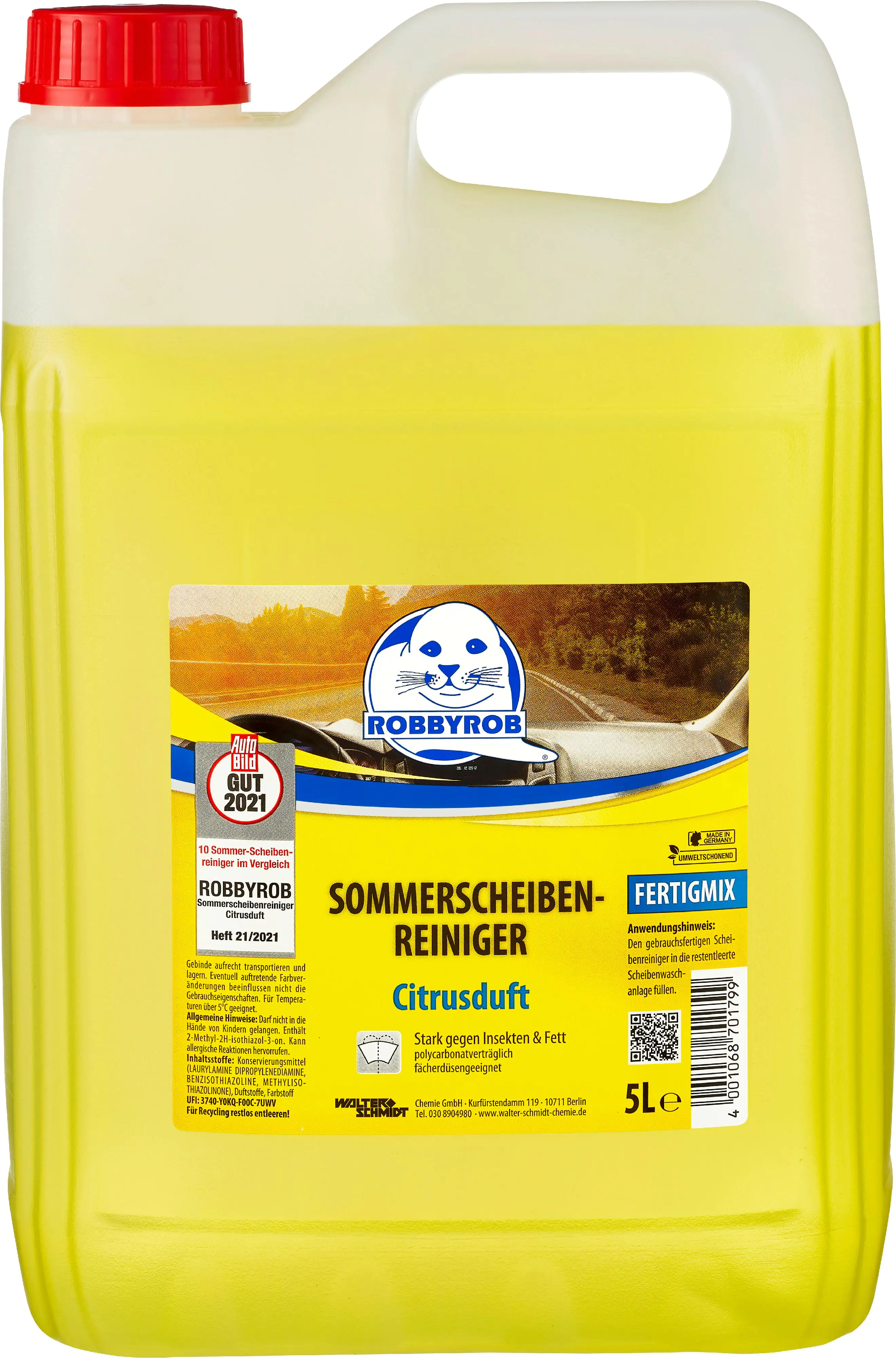 Robbyrob Scheibenreiniger Sommer Fertigmix Citrus 5 L