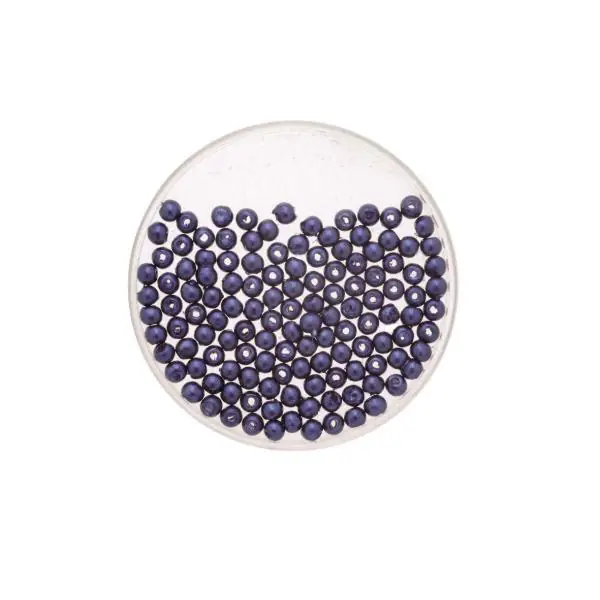 Glorex Wachs Perlen 6 mm 60 Stück, marine