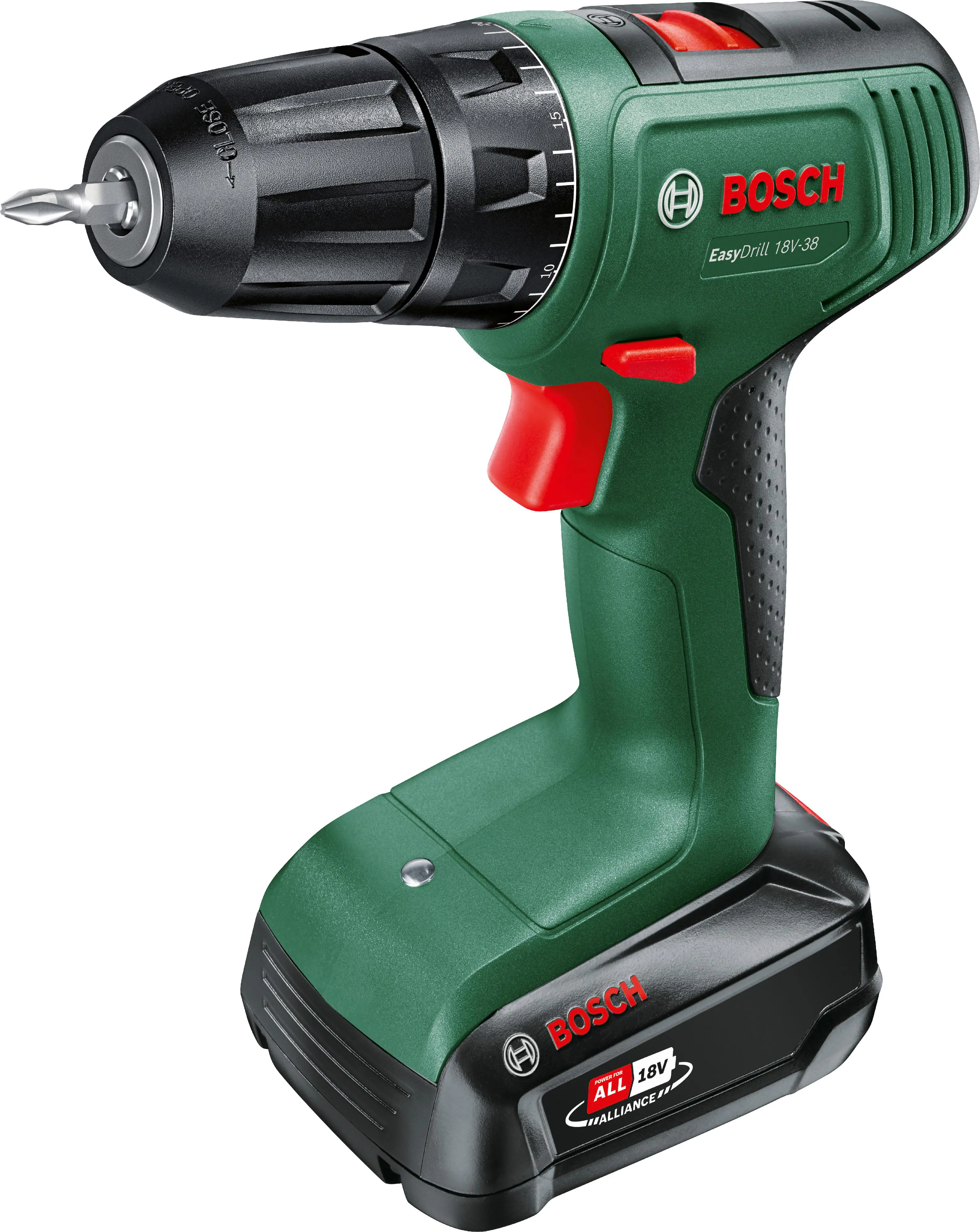Bosch Akku-Bohrschrauber EasyDrill 18V-38 2,0 Ah mit Akku & Ladegerät