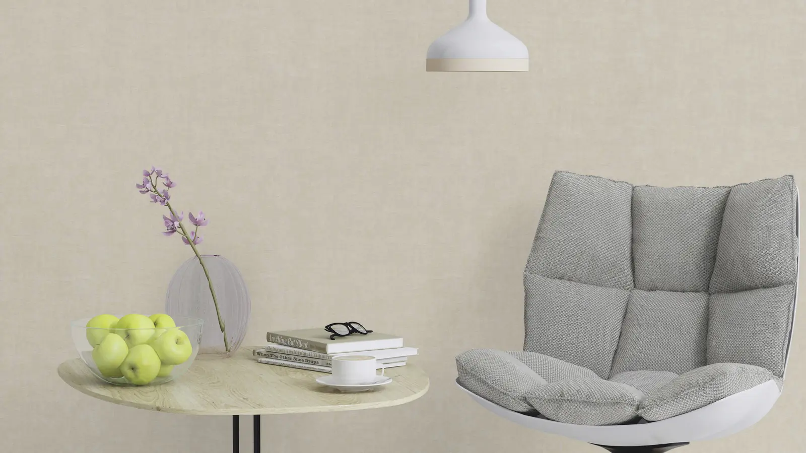 Rasch Vliestapete 489934 Selection uni beige 10,05 x 0,53 m
